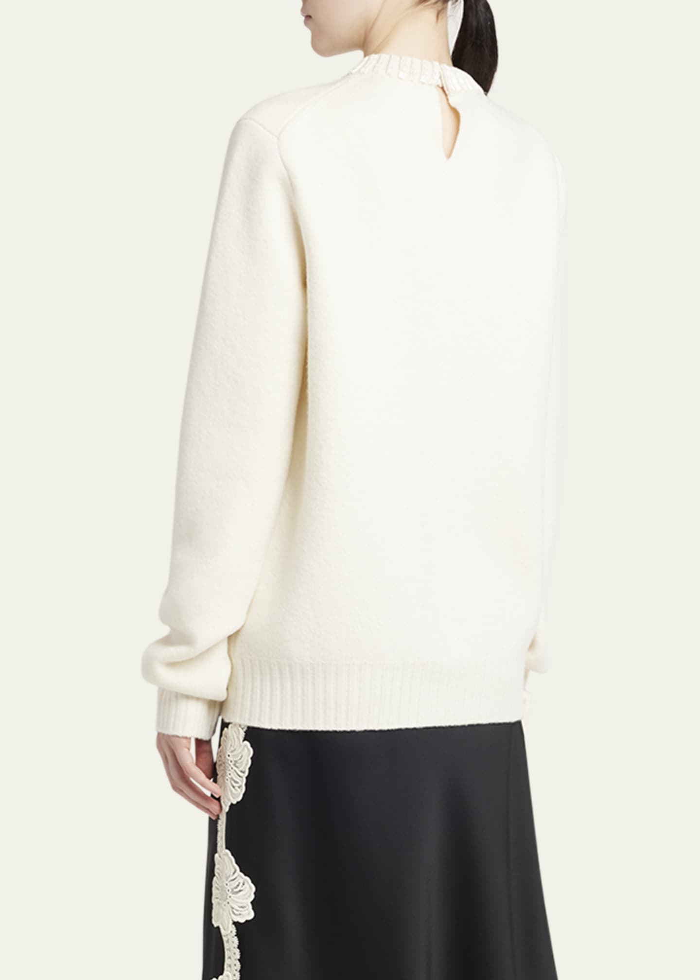 Jil Sander Cruise Beaded Wool Sweater Image 3 of 5