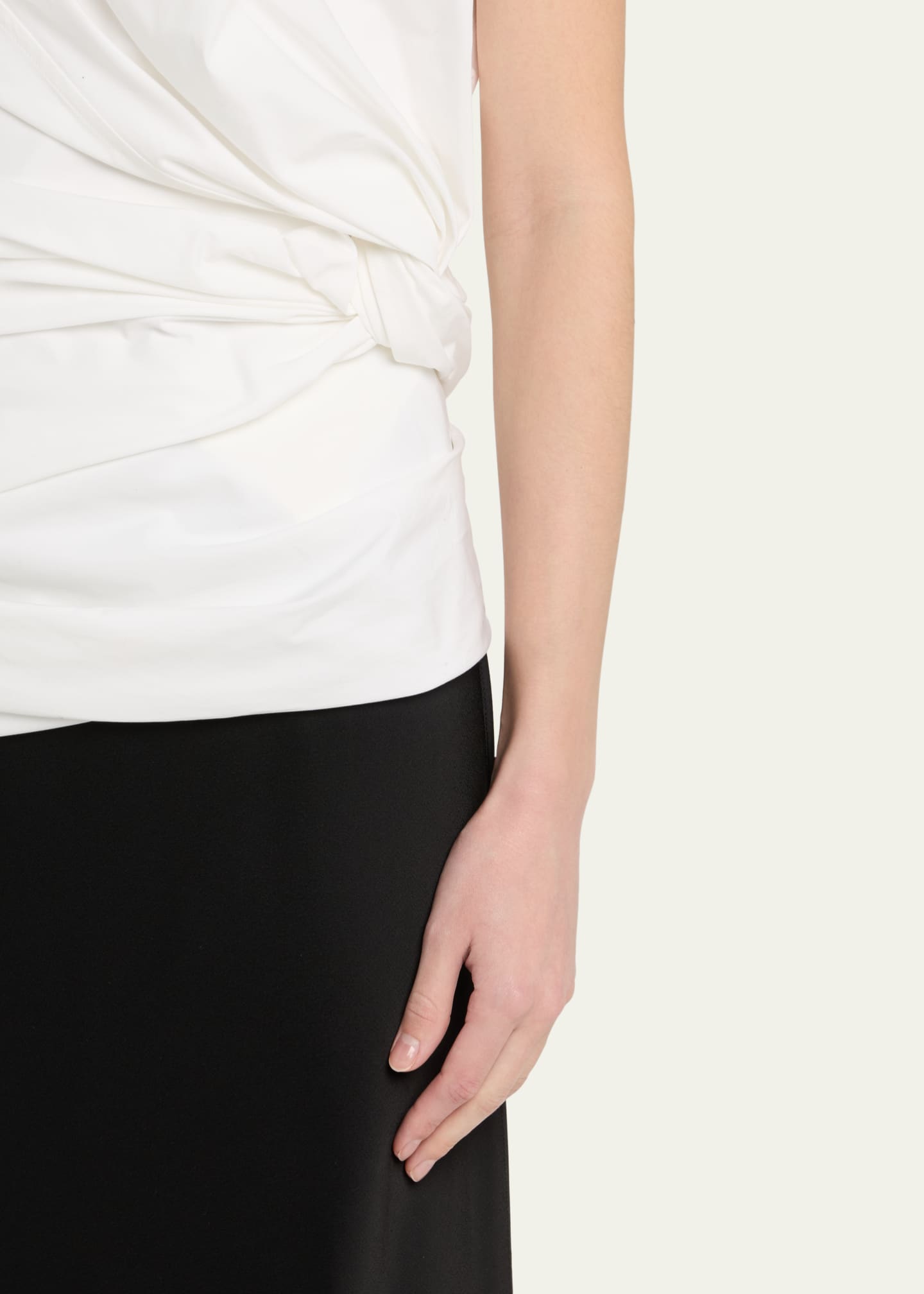 Jil Sander Ruched High-Neck Top Image 5 of 5