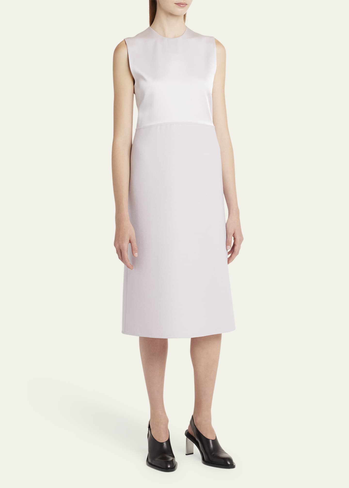 Jil Sander A-Line Wool Midi Dress Image 4 of 5