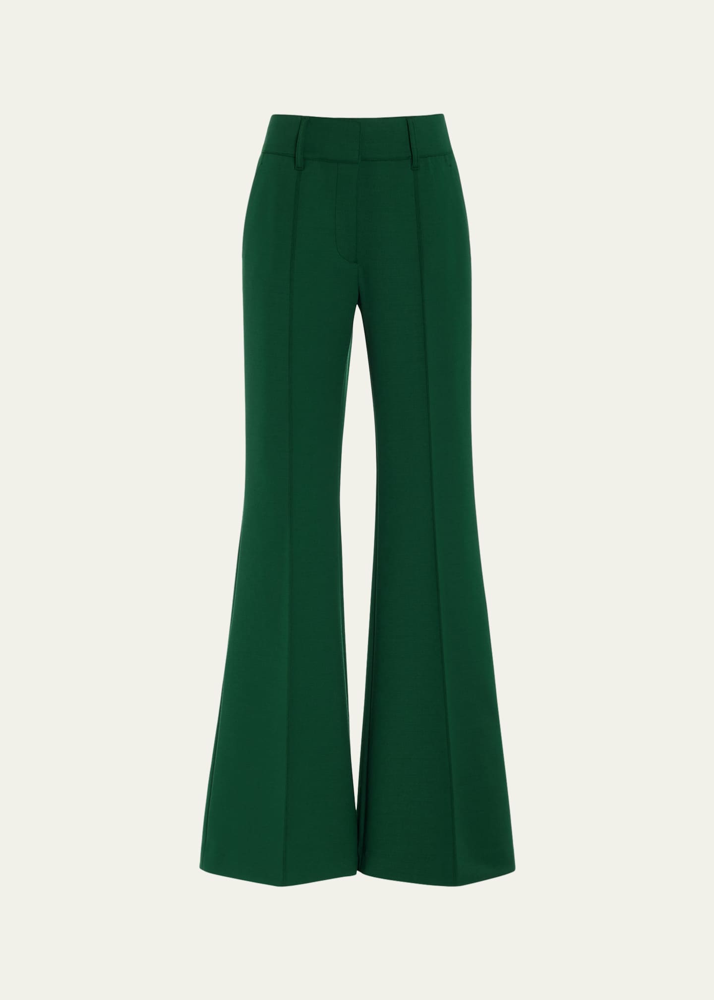 Gabriela Hearst Rhein Flared Wool Pants