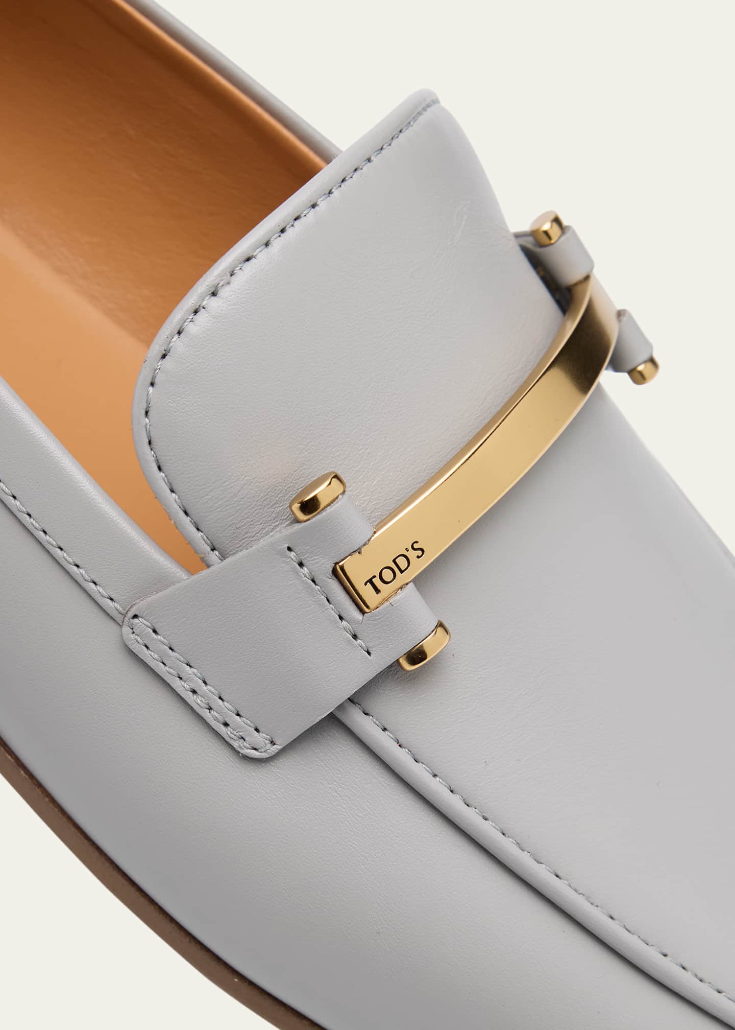Tod's Leather Bar Loafers Image 5 of 6