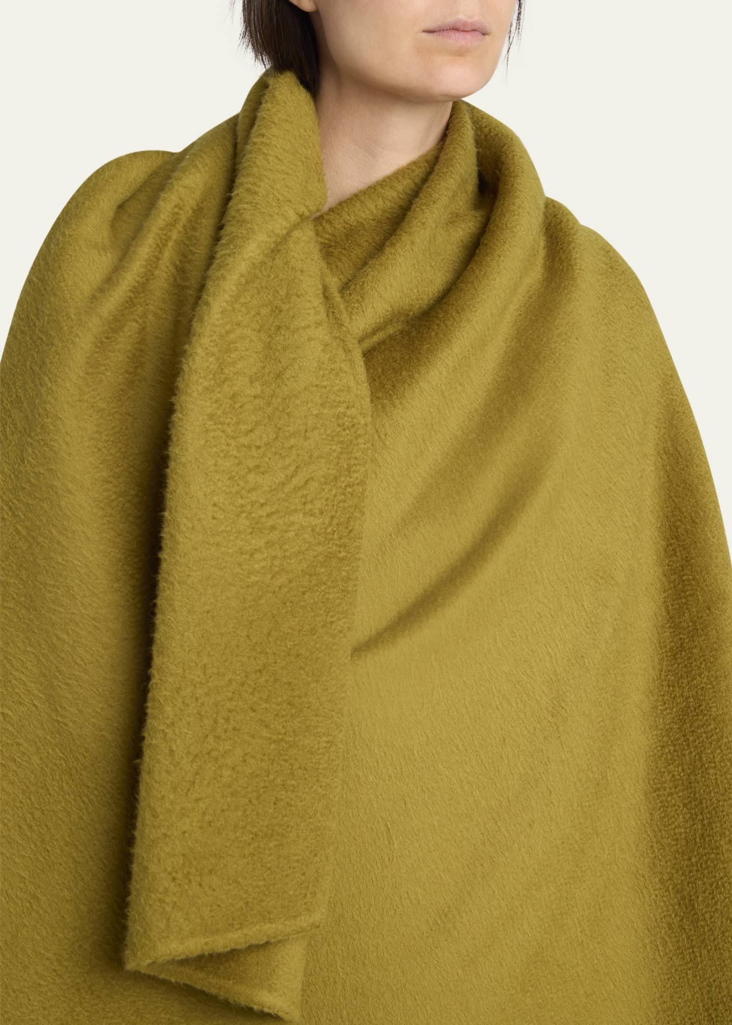 THE ROW Jan Long Cashmere Wrap Coat Image 5 of 5