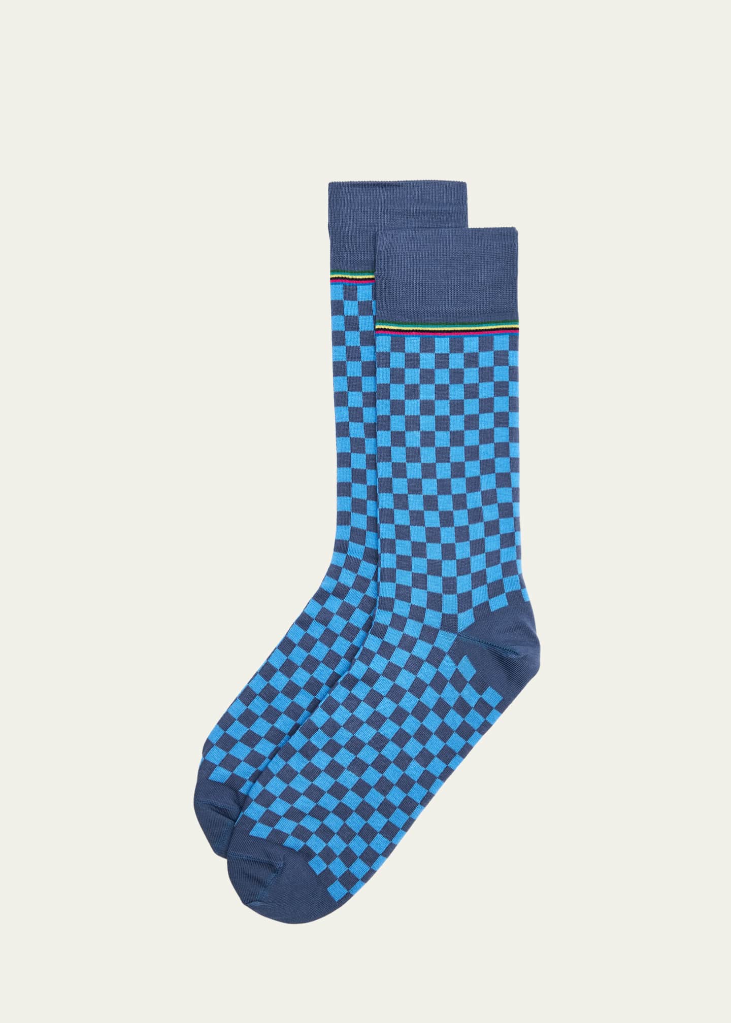 Paul Smith Men's Hudson Check Crew Socks Image 1 of 2