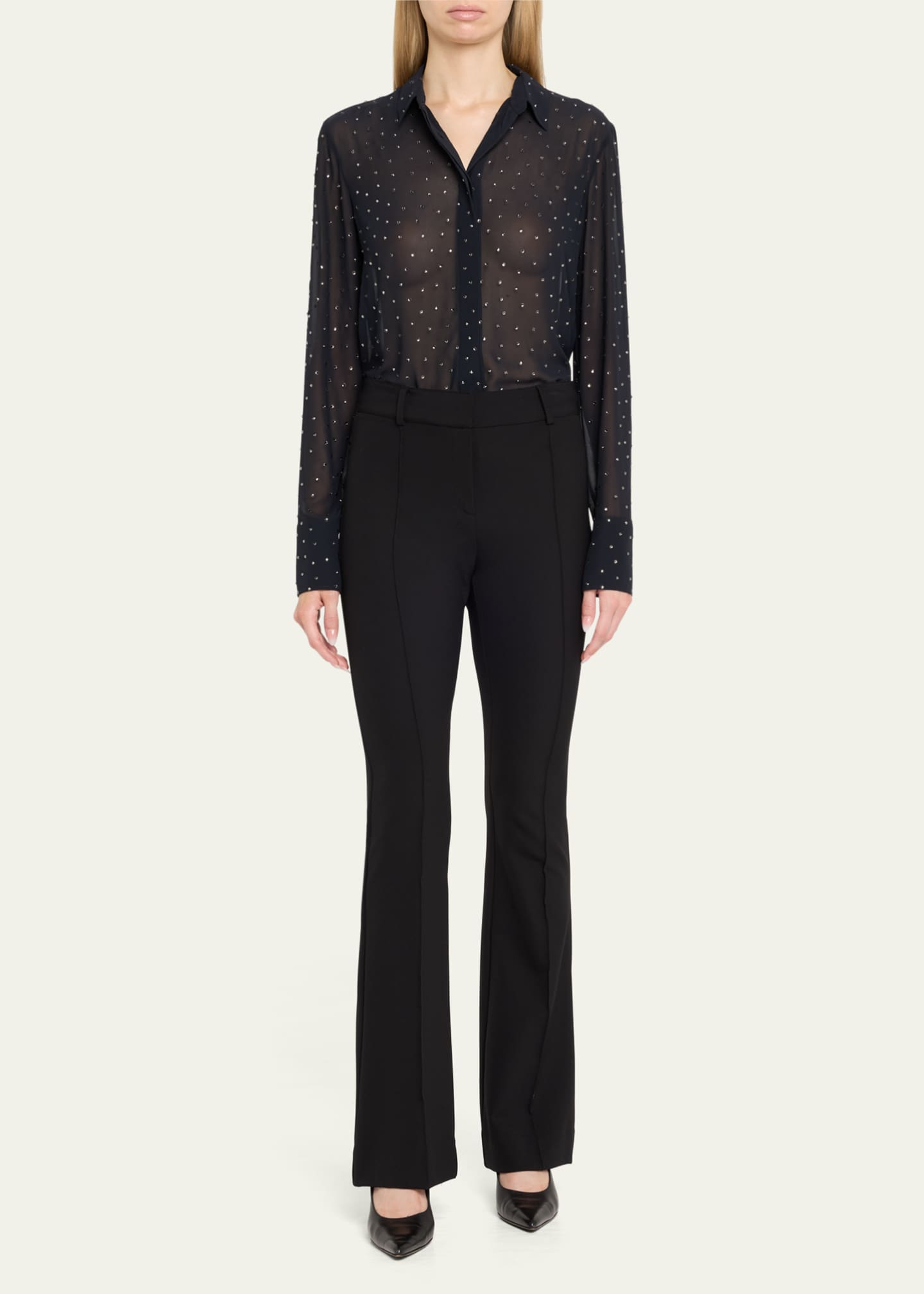 Altuzarra Chika Strass Button-Down Top Image 2 of 5