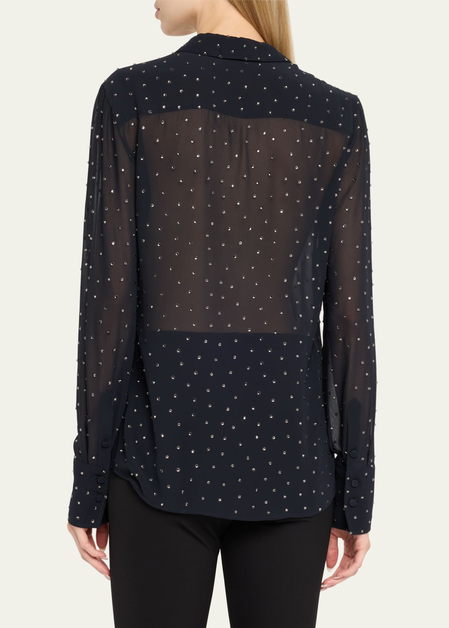 Altuzarra Chika Strass Button-Down Top Image 3 of 5