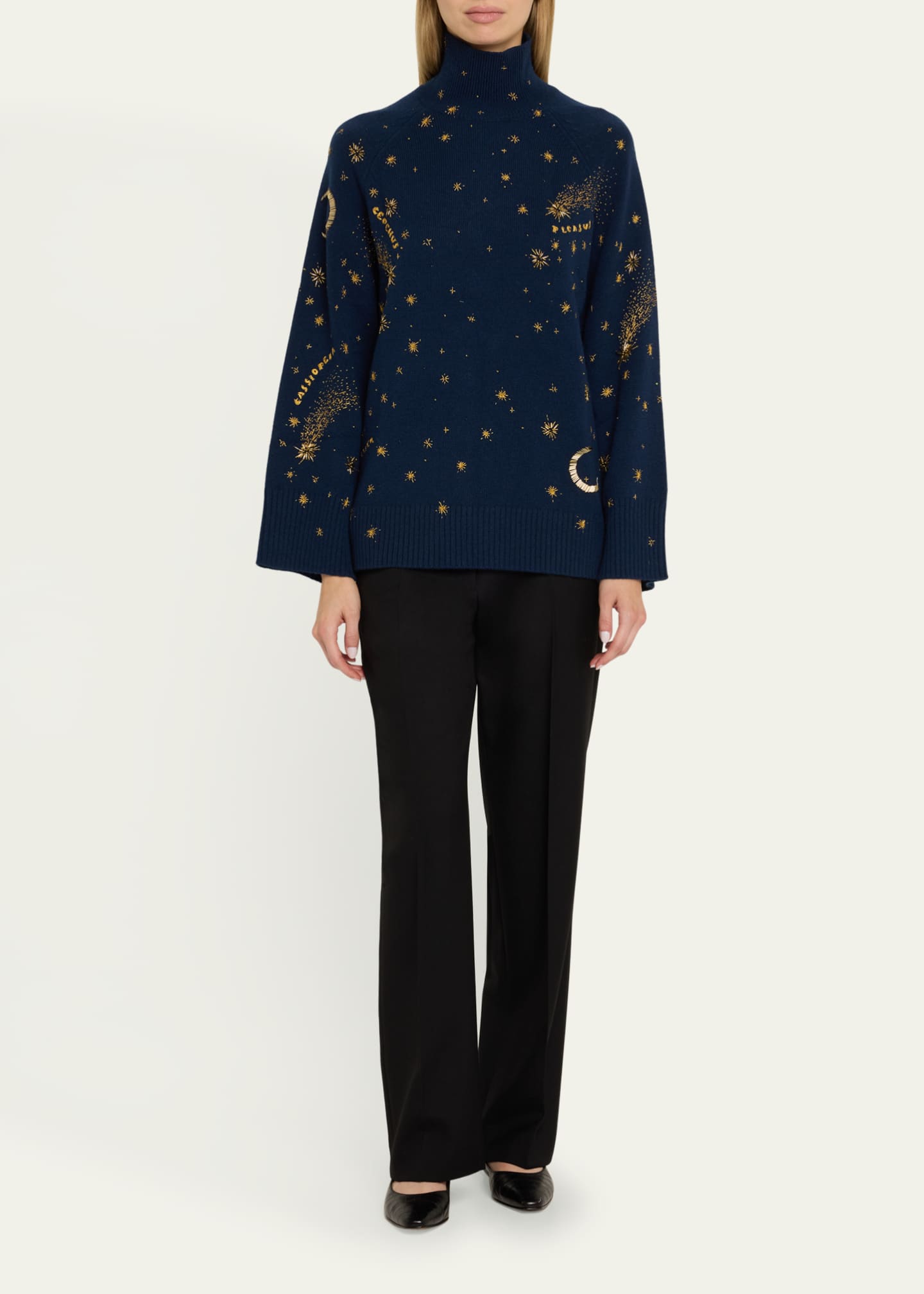 Altuzarra Jared Beaded Turtleneck Sweater Image 2 of 5