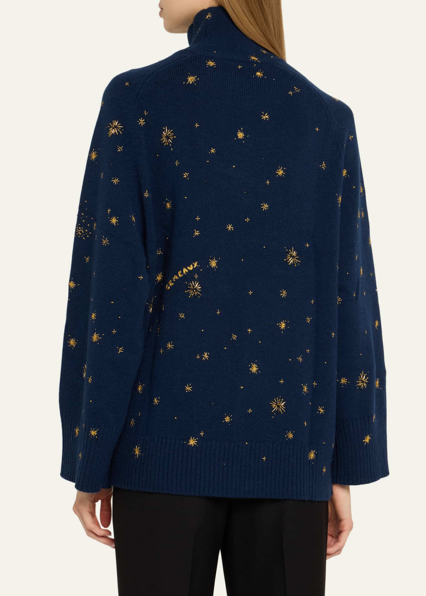 Altuzarra Jared Beaded Turtleneck Sweater Image 3 of 5