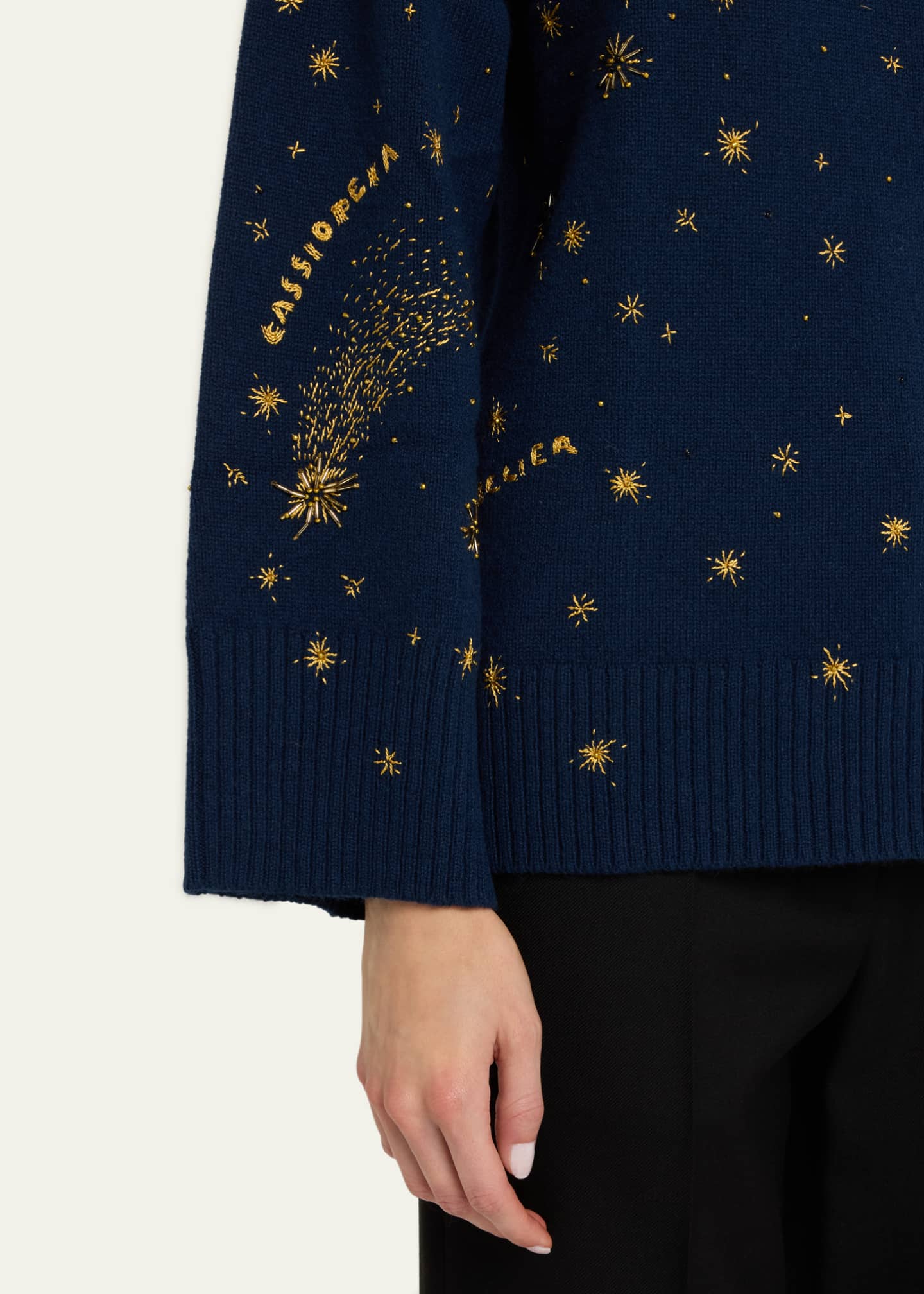 Altuzarra Jared Beaded Turtleneck Sweater Image 5 of 5
