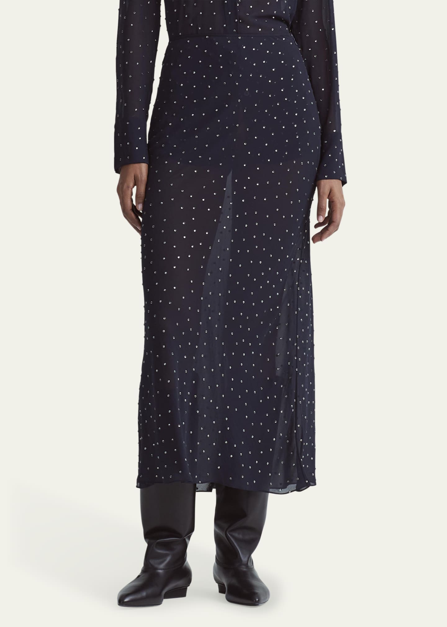 Altuzarra Kinski Embellished Midi Skirt Image 4 of 4