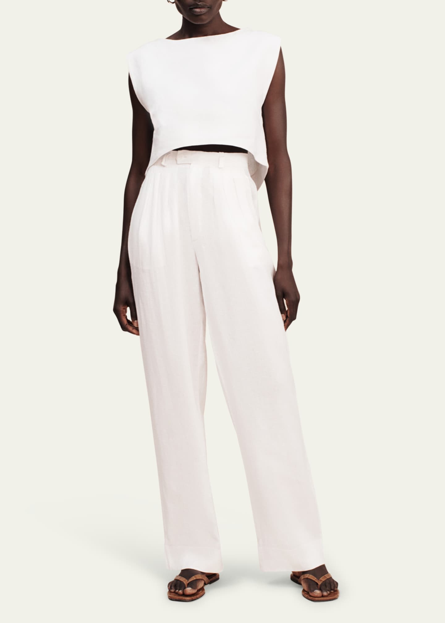 Louis Tailored Straight-Leg Trousers