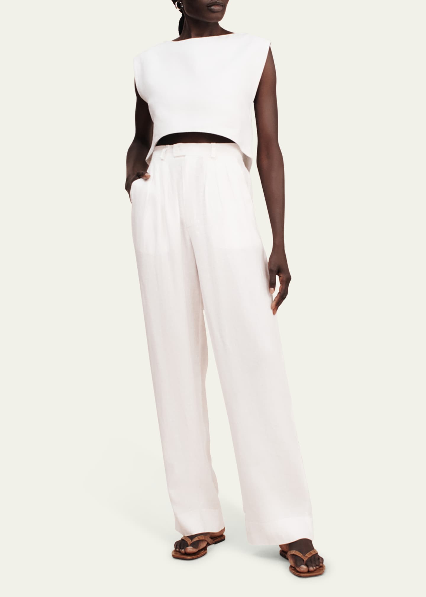 Louis Tailored Straight-Leg Trousers