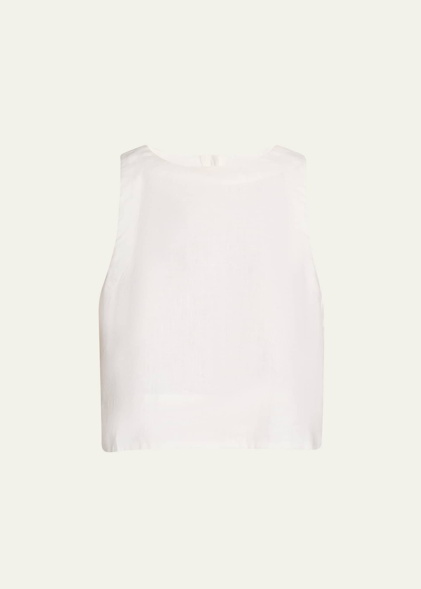 Poppy Linen Crop Top - Thumbnail 1