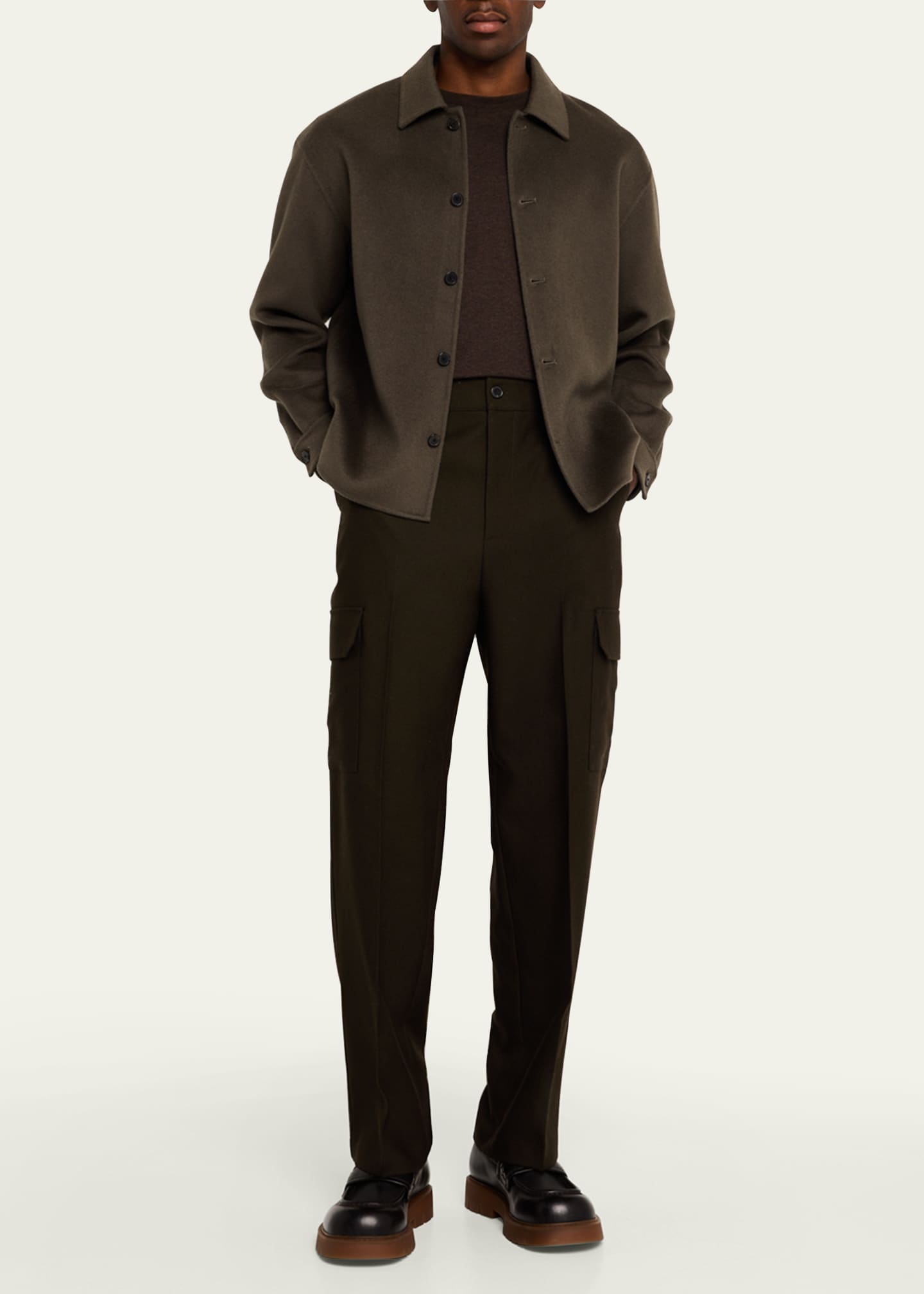 FRAME Men's Double-Face Wool Overshirt Image 2 of 5