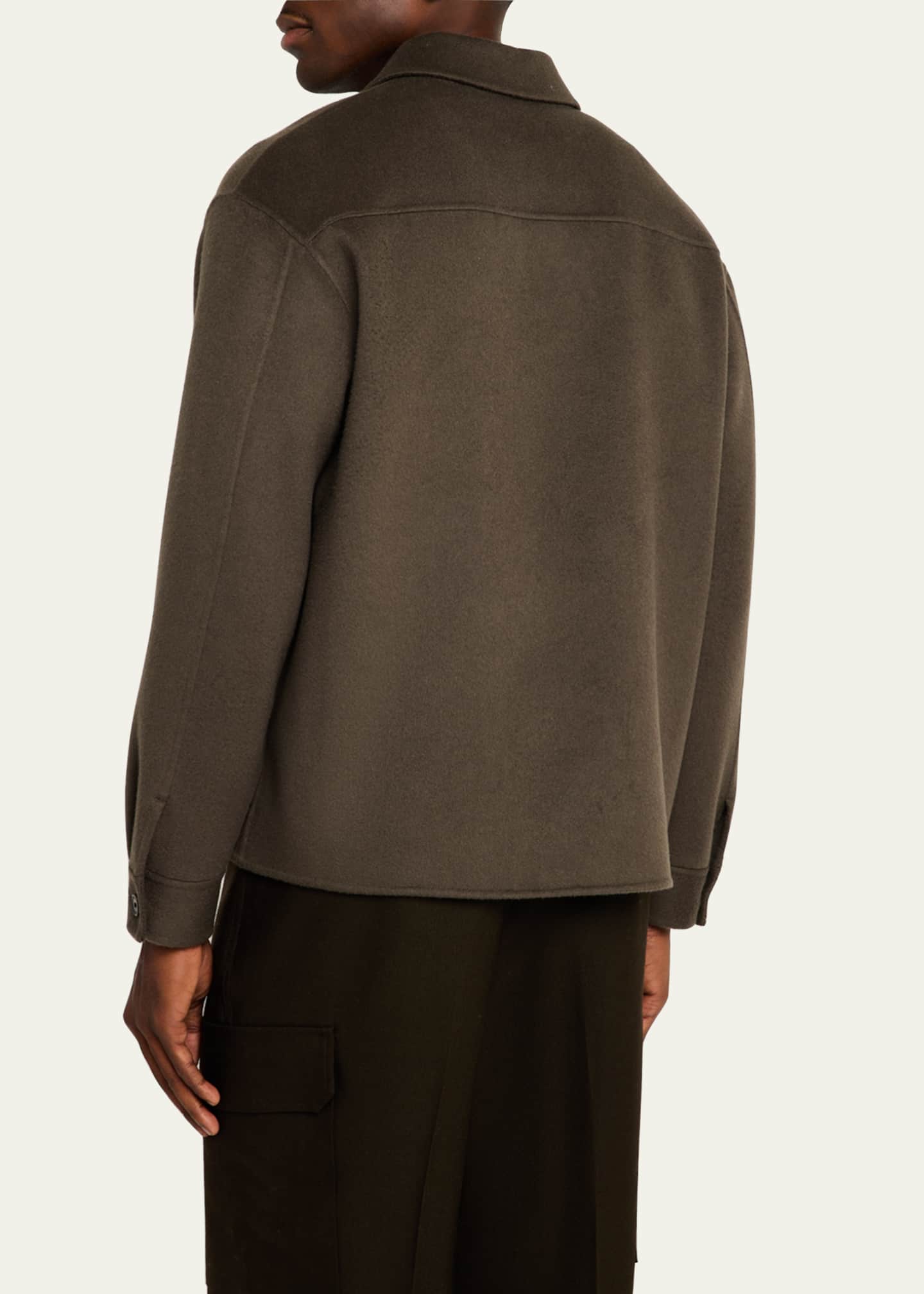 FRAME Men's Double-Face Wool Overshirt Image 3 of 5