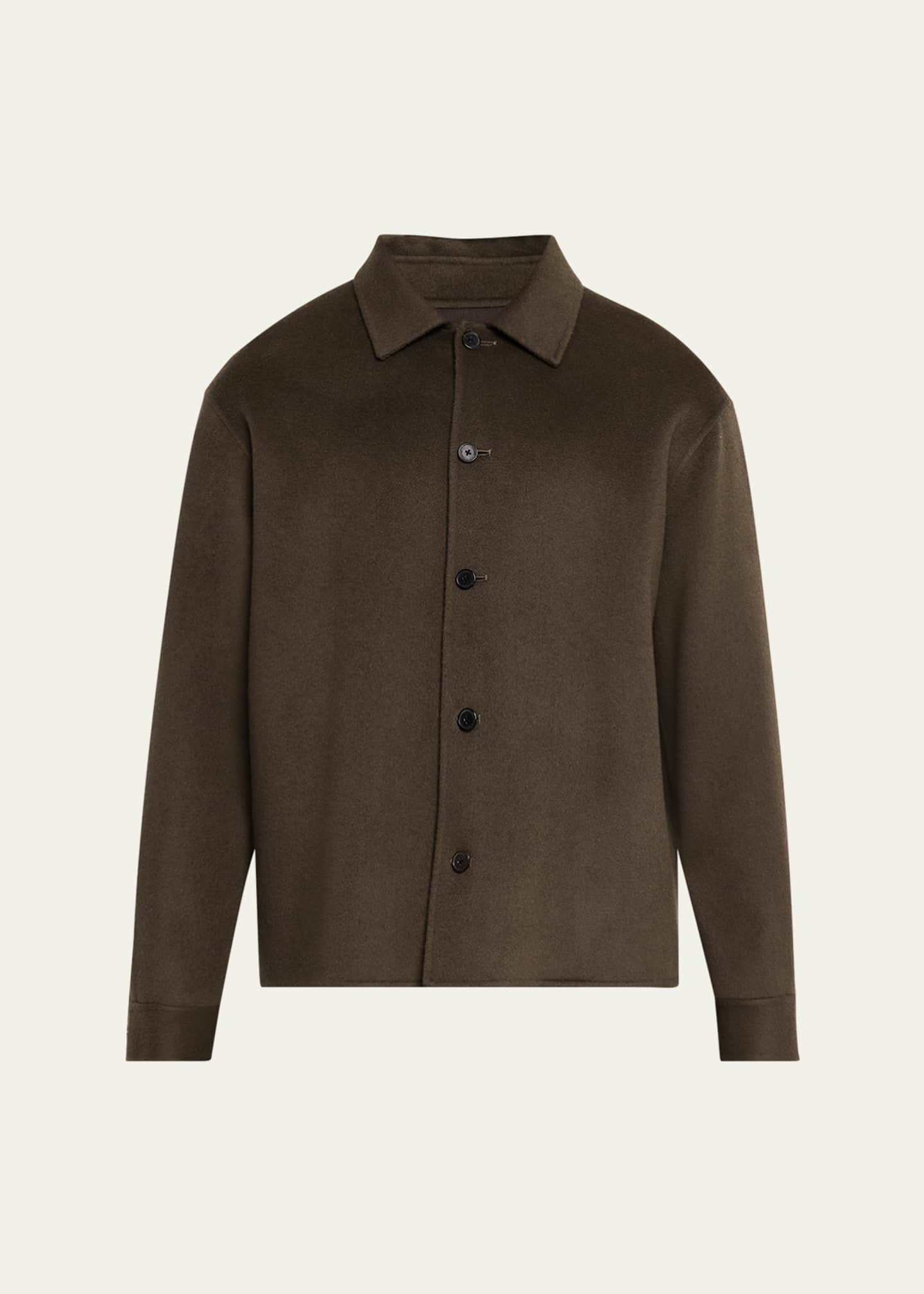 FRAME Men's Double-Face Wool Overshirt Image 1 of 5