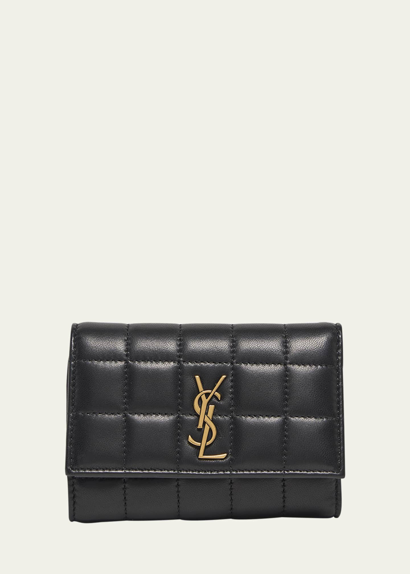 Ysl slim wallet best sale