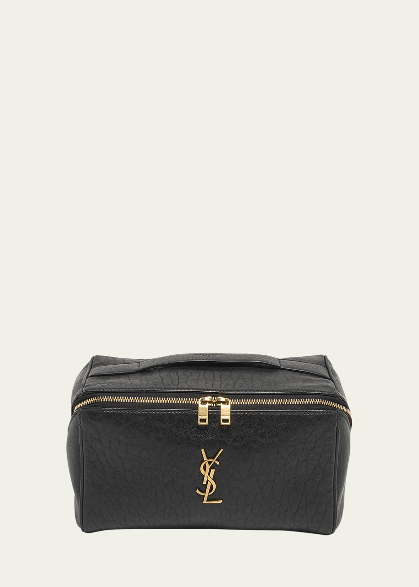 Saint Laurent YSL Vanity Case in Grained Leather Image 1 of 5