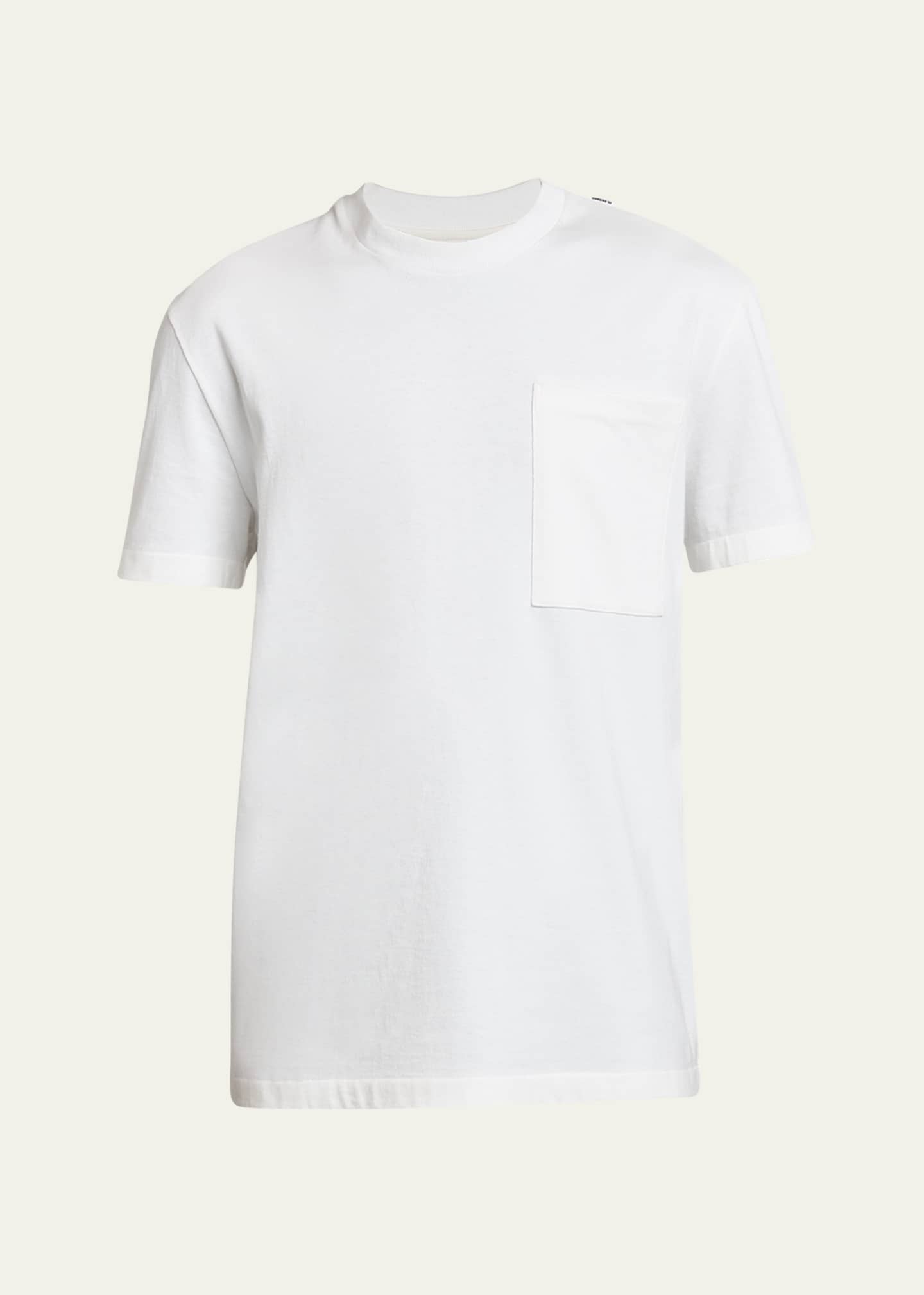 Jil Sander Men's Flag Logo Cotton T-Shirt Image 1 of 5