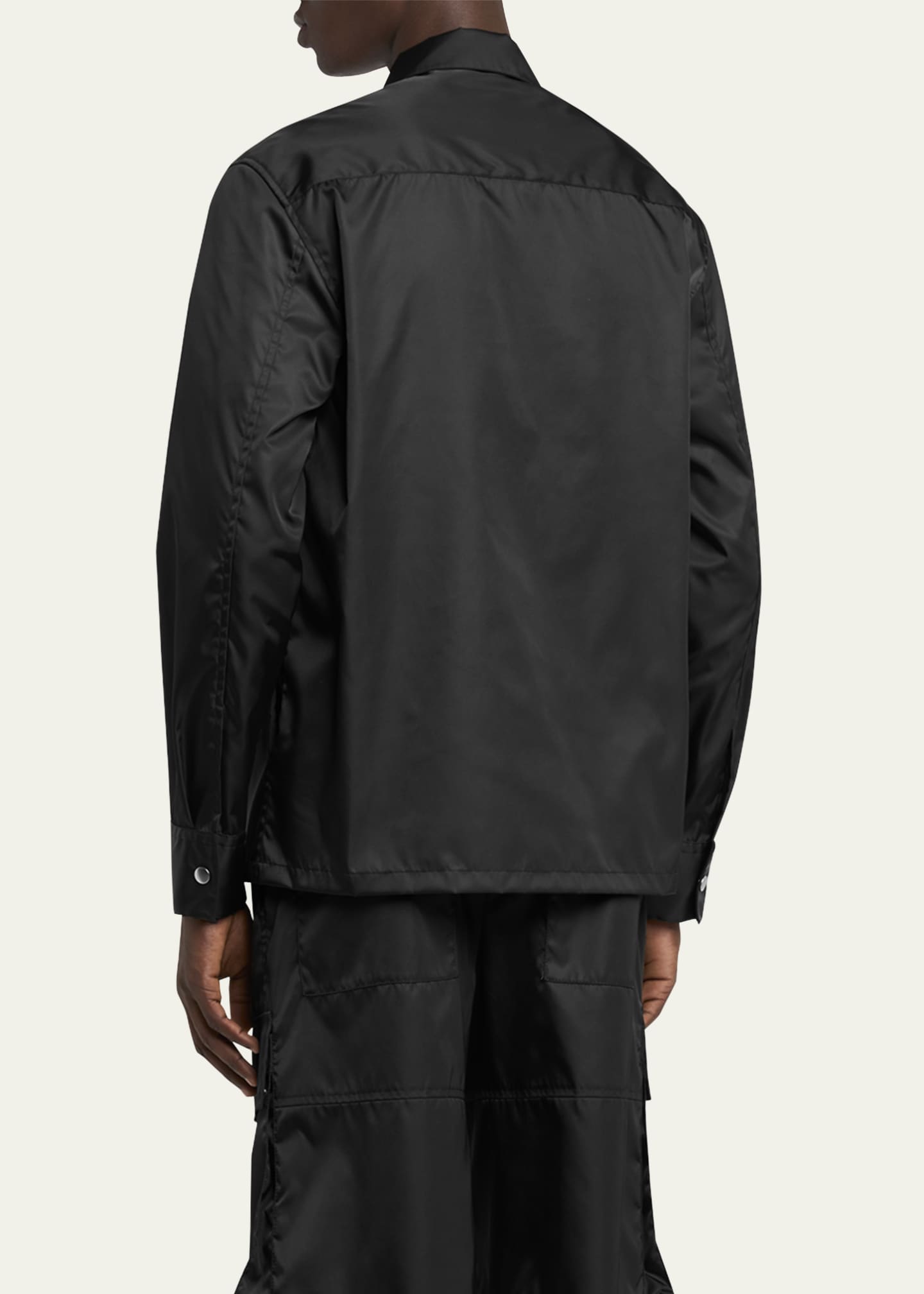 Jil Sander Men's Boxy Nylon Zip Jacket Image 3 of 5