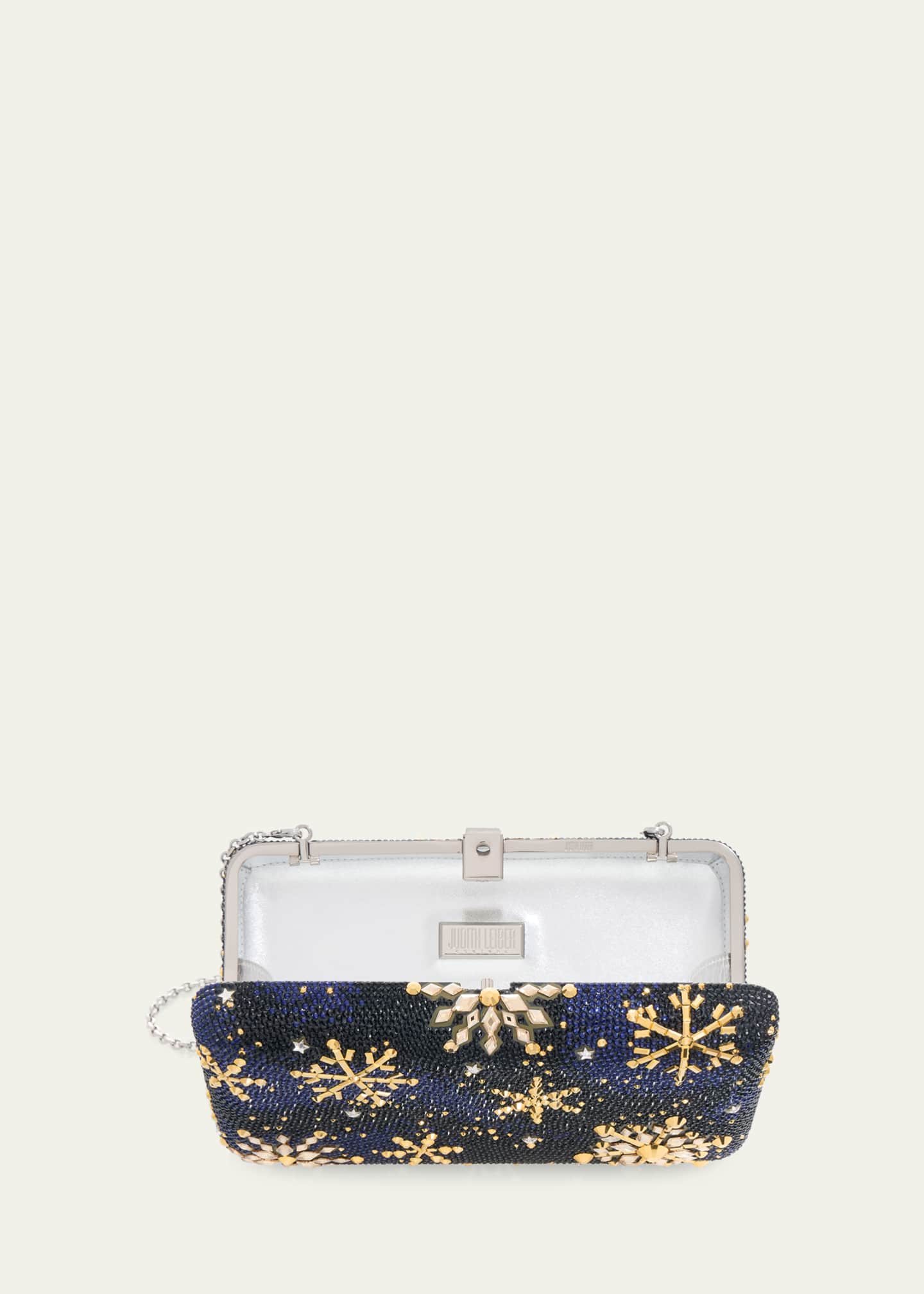 Judith Leiber Couture Snow Day Rectangle Crystal Clutch Bag Image 2 of 2