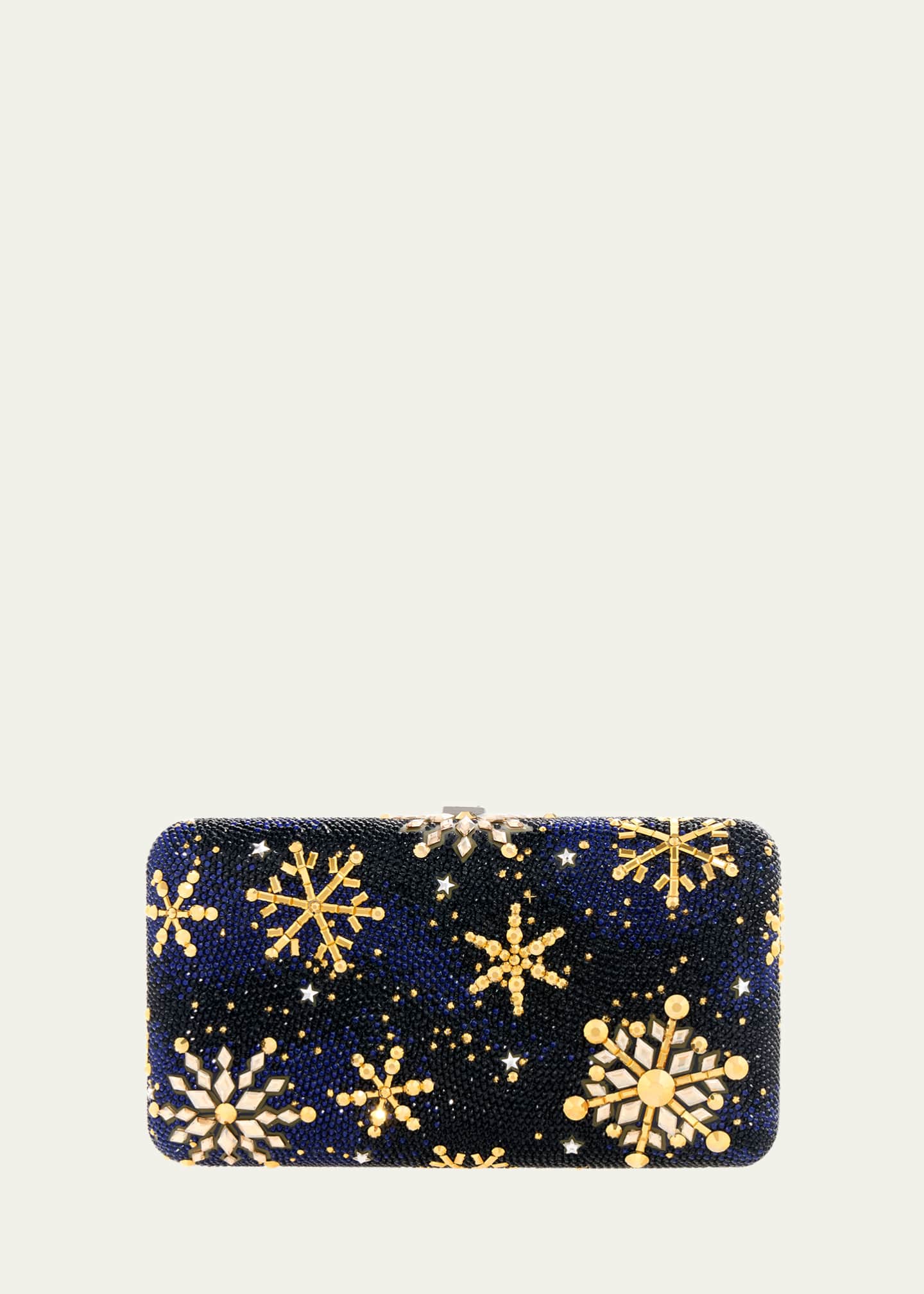 Judith Leiber Couture Snow Day Rectangle Crystal Clutch Bag Image 1 of 2