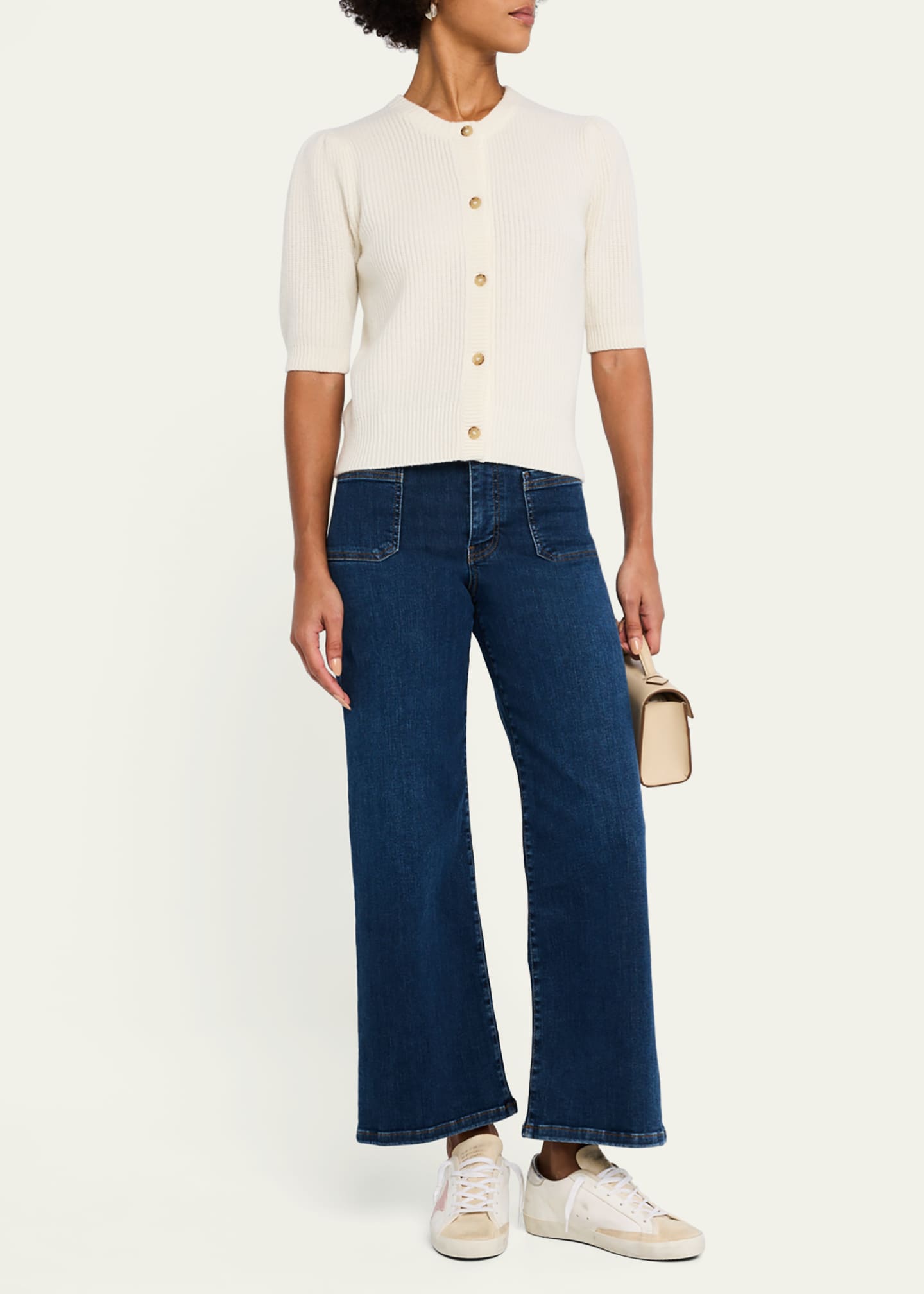 Shrunken Short-Sleeve Cardigan