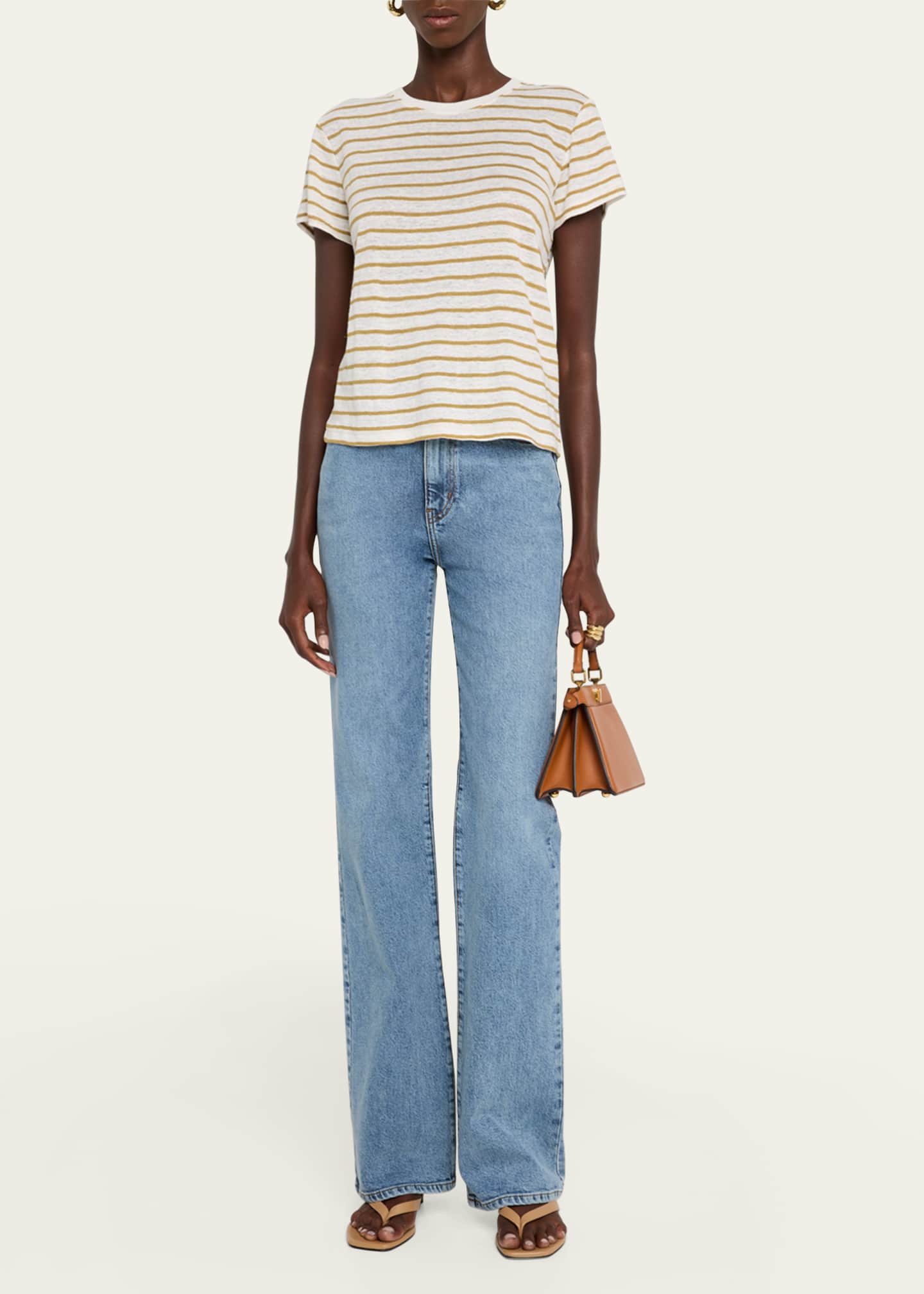 FRAME Linen Baby Tee Image 2 of 5
