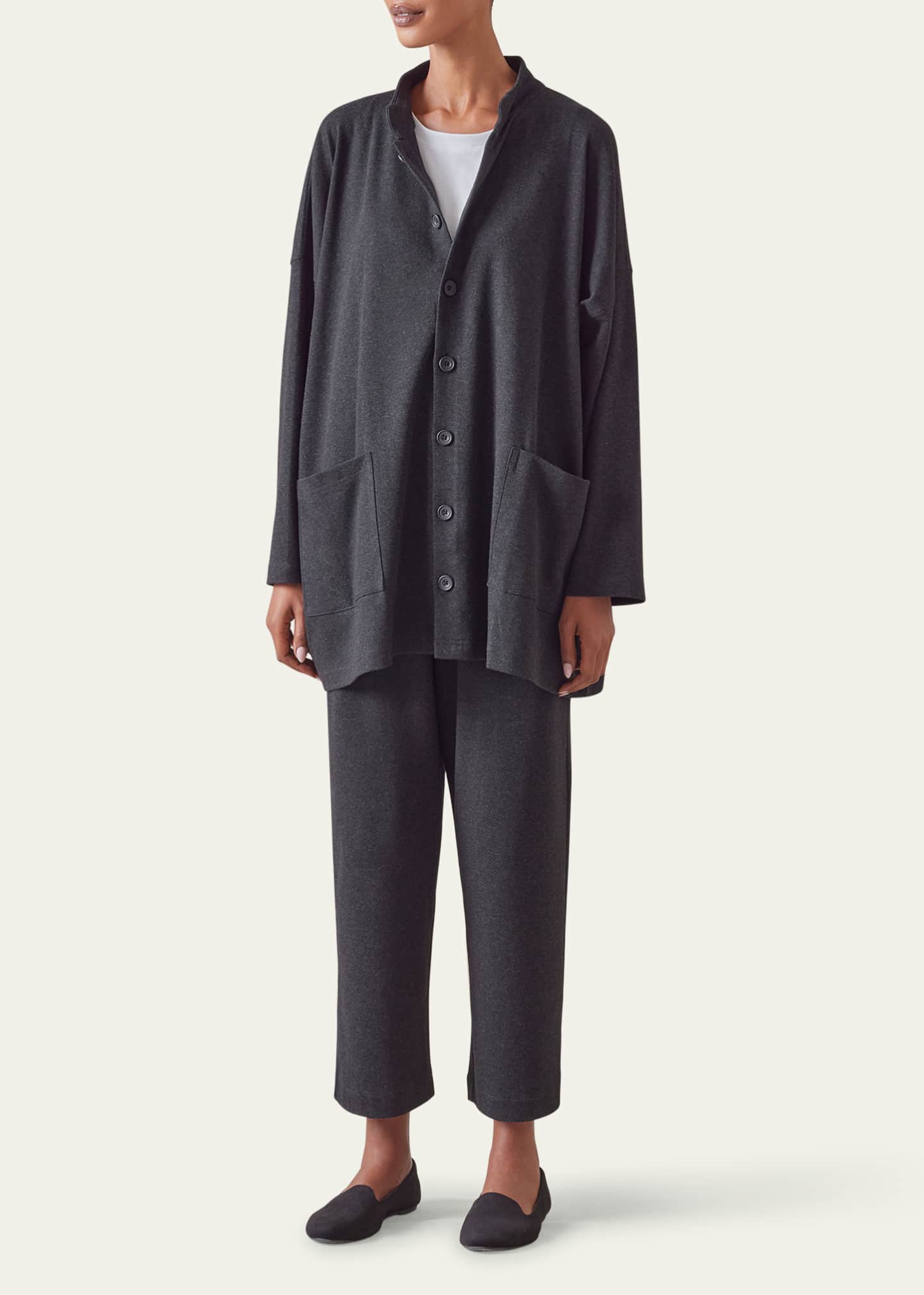 Eskandar Mandarin Jacket (Long Length) Image 2 of 5