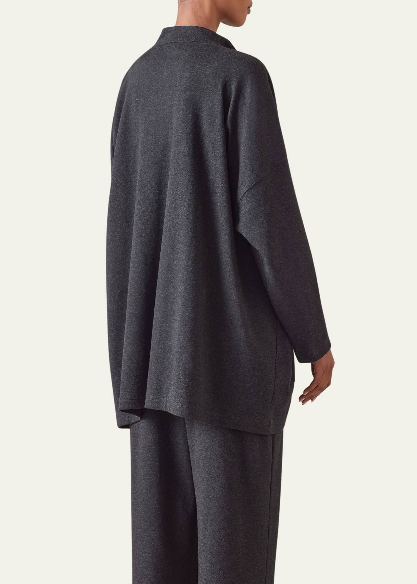 Eskandar Mandarin Jacket (Long Length) Image 3 of 5