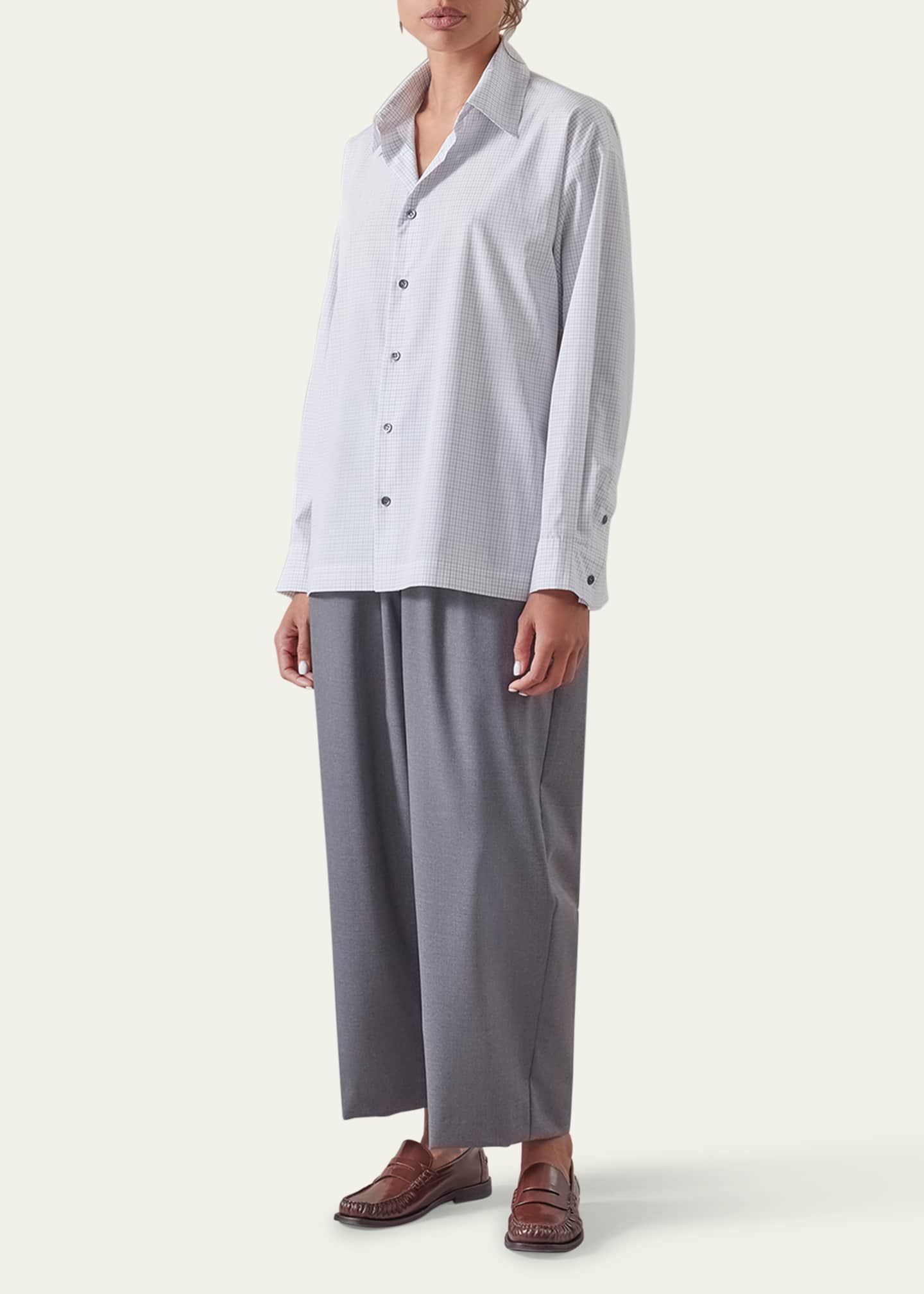Eskandar Slim Shirt With Collar (Regular Length) Image 2 of 4