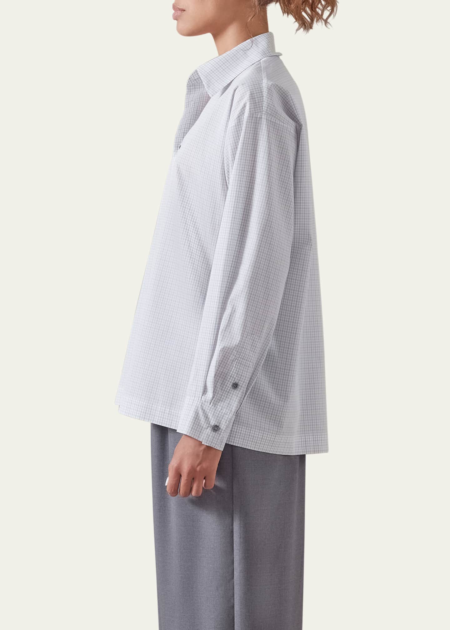 Eskandar Slim Shirt With Collar (Regular Length) Image 4 of 4