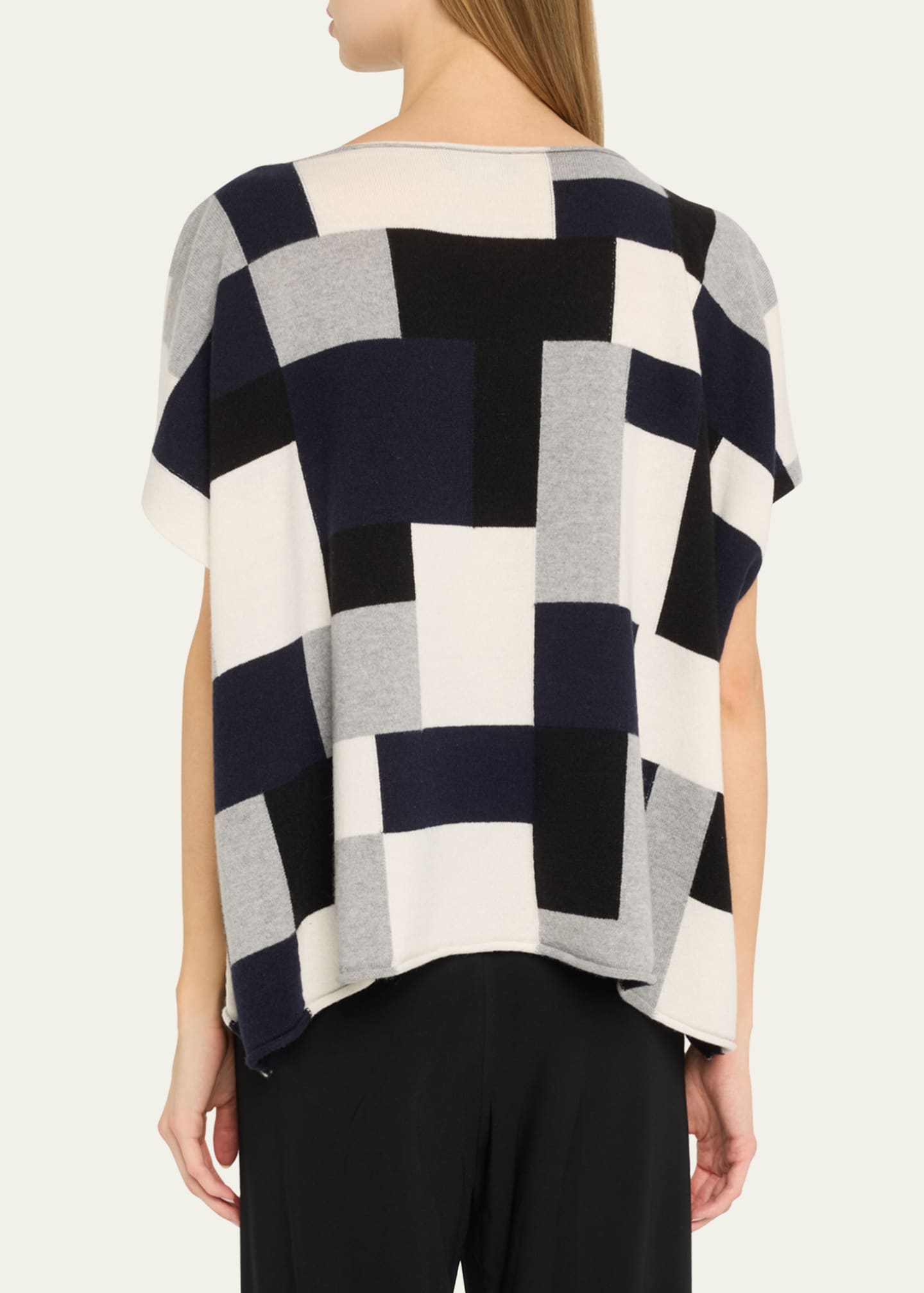Eskandar Sleeveless Slash Neck Cashmere Sweater Image 3 of 5