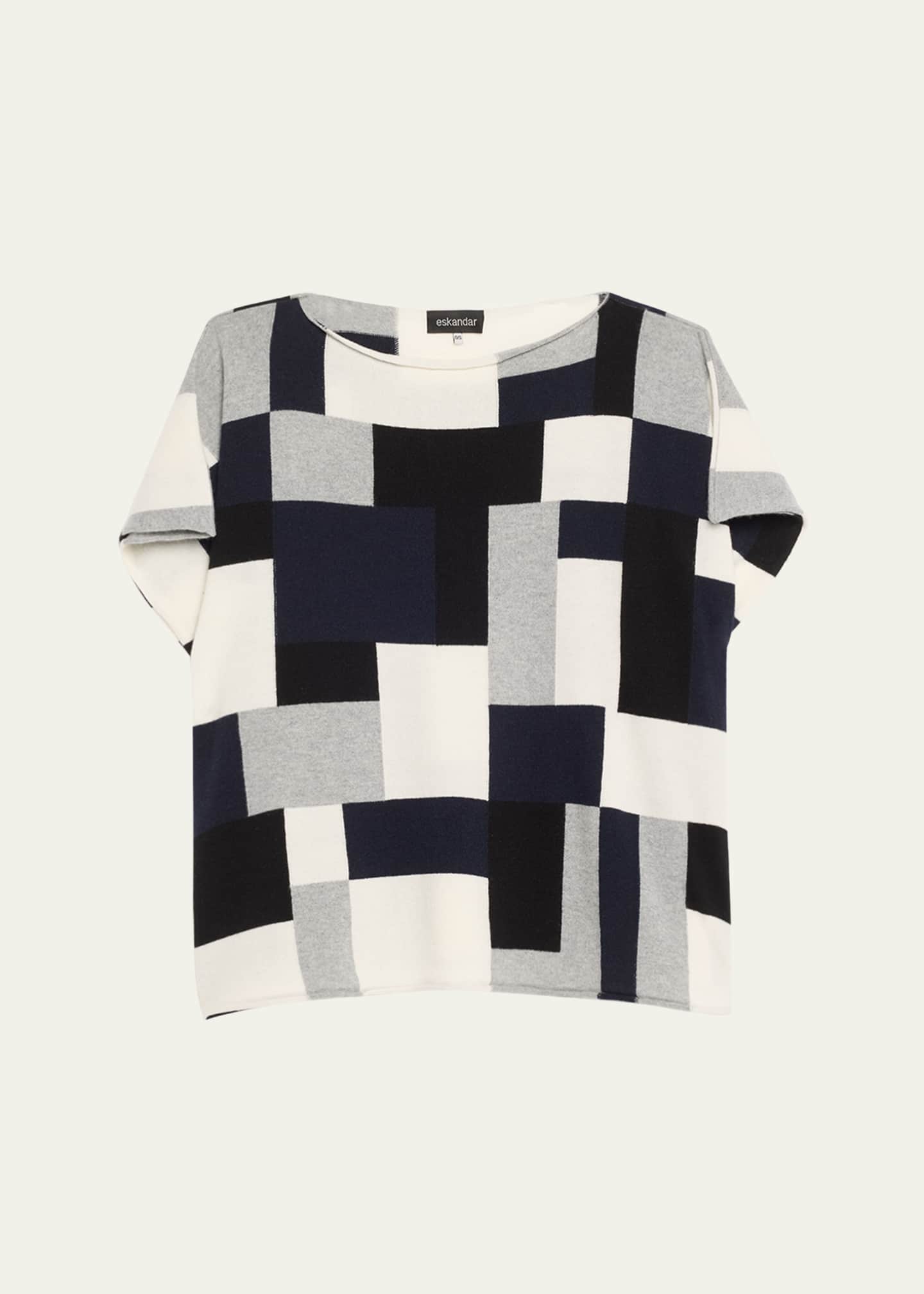 Eskandar Sleeveless Slash Neck Cashmere Sweater Image 1 of 5