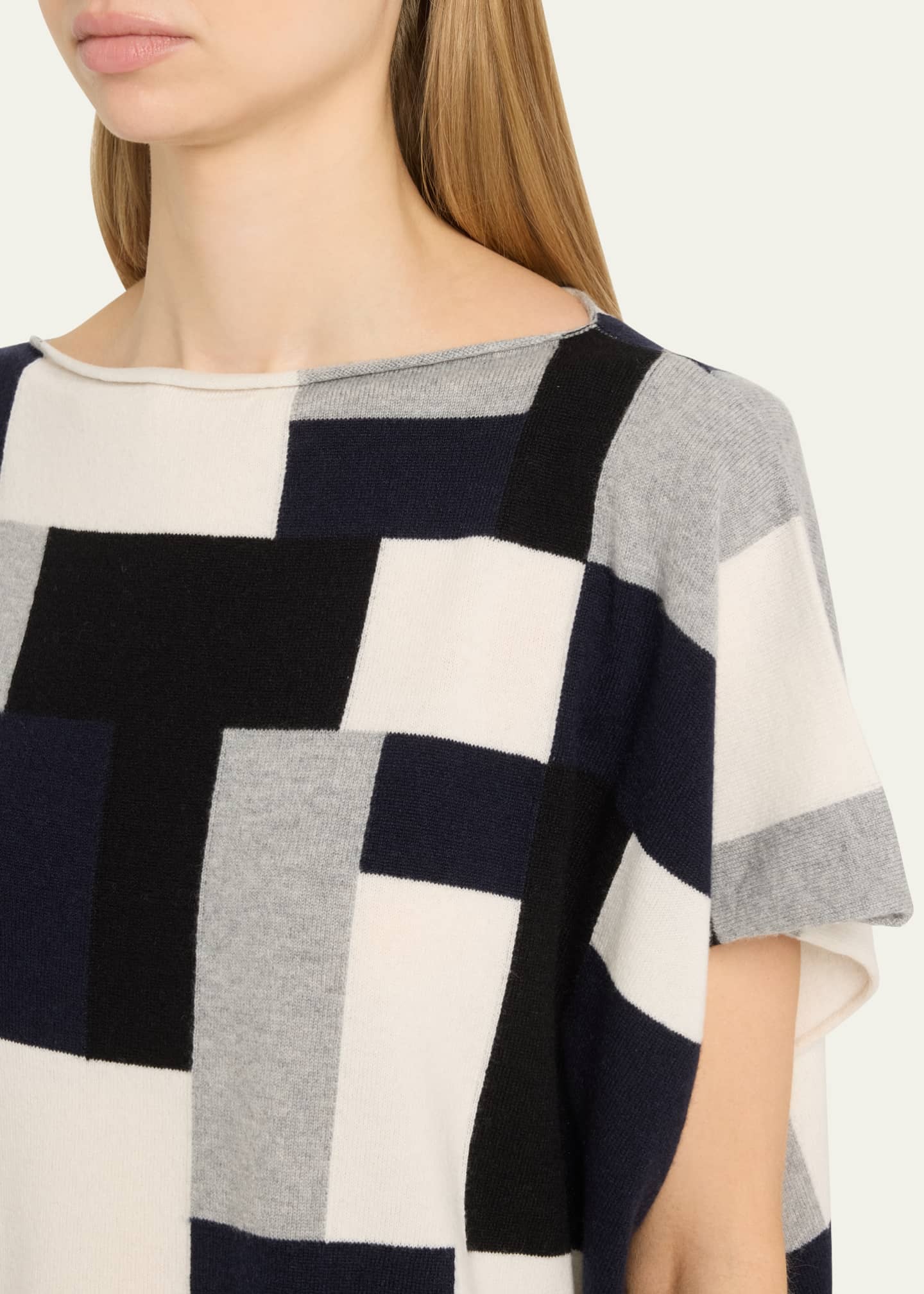 Eskandar Sleeveless Slash Neck Cashmere Sweater Image 5 of 5