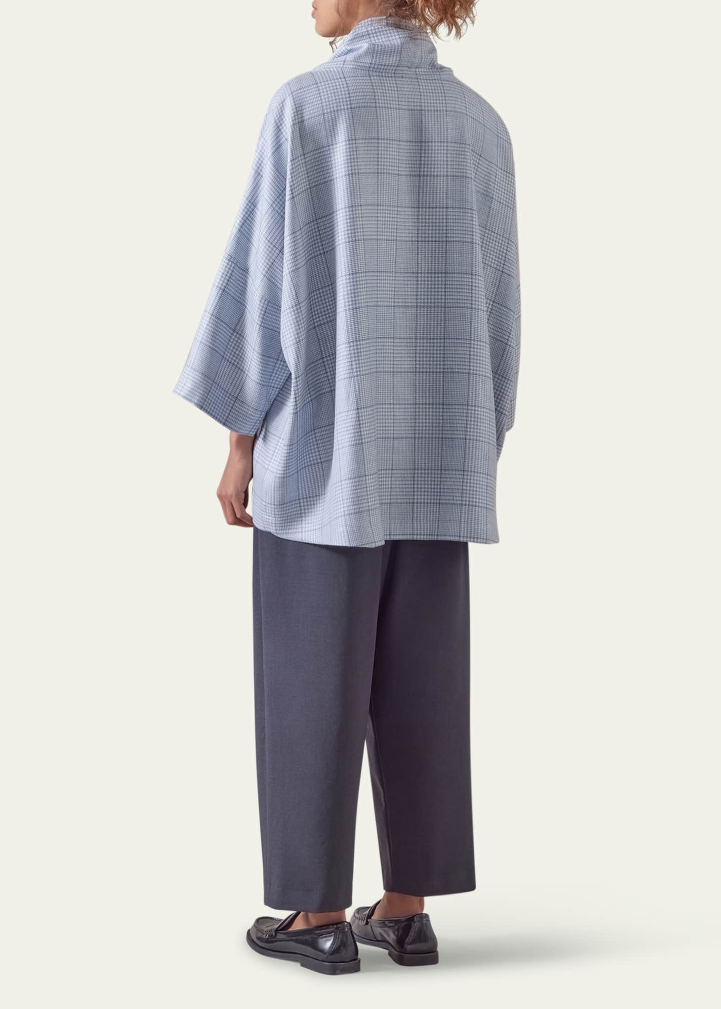 Eskandar Sloped-Shoulder Monks Top (Long Length) Image 3 of 5