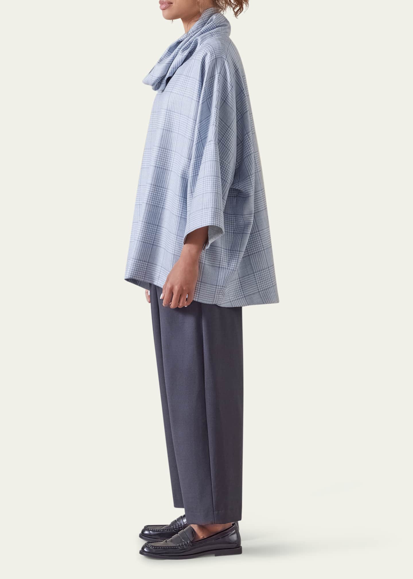 Eskandar Sloped-Shoulder Monks Top (Long Length) Image 4 of 5