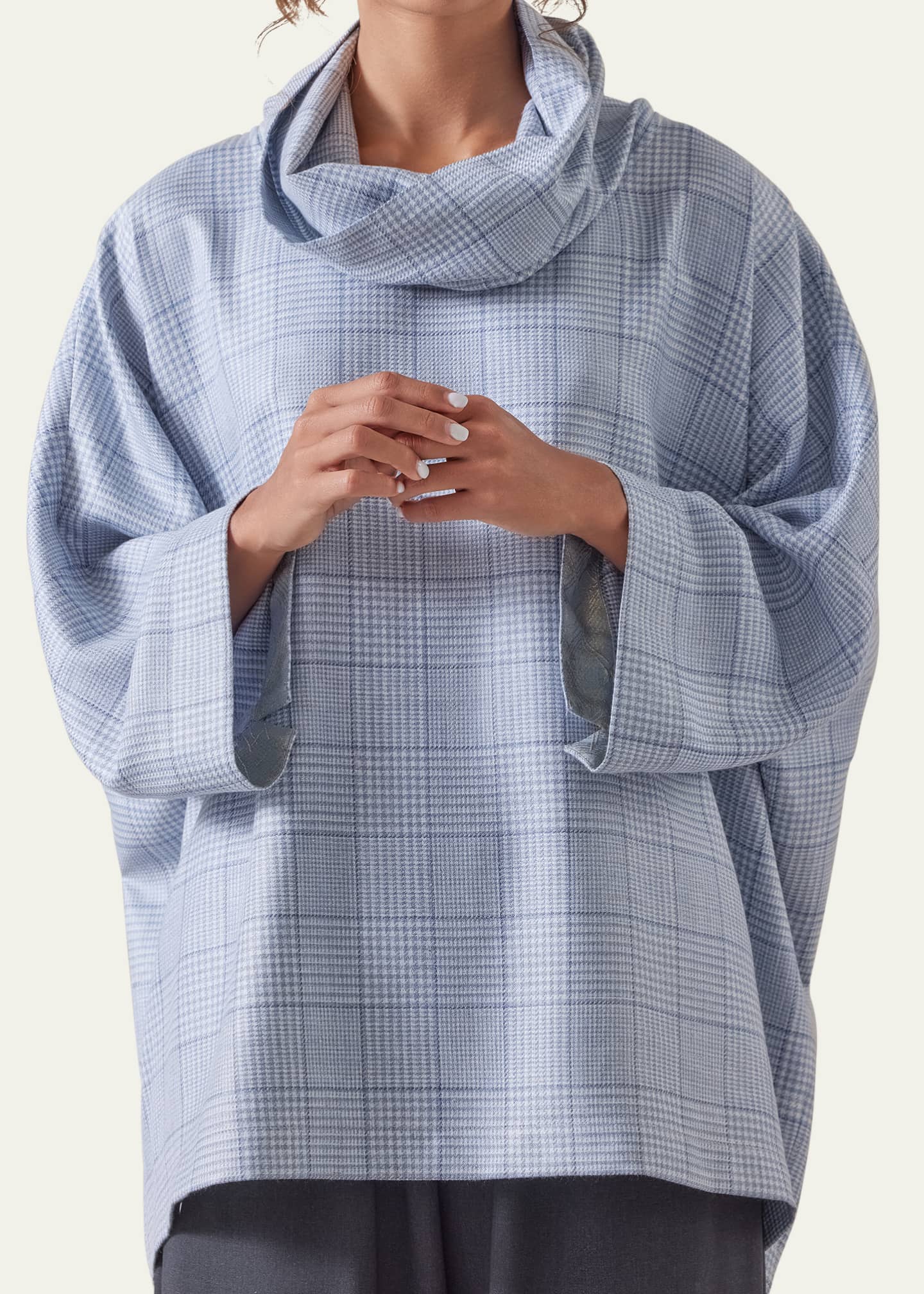 Eskandar Sloped-Shoulder Monks Top (Long Length) Image 5 of 5