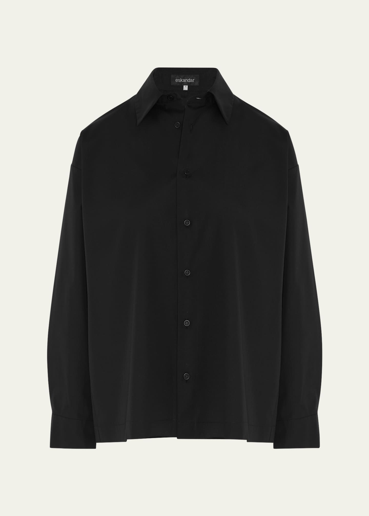 Slim Shirt with Collar (Regular Length)