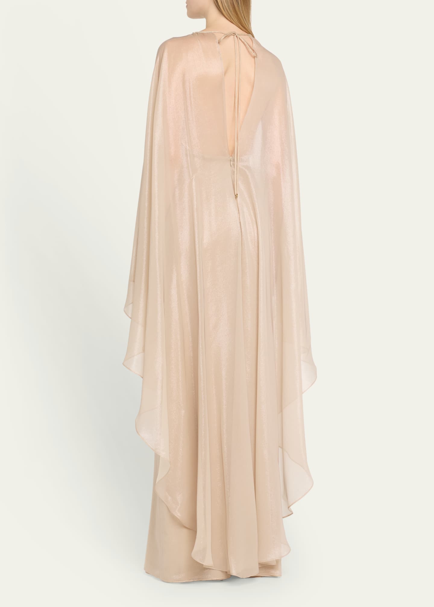 TOM FORD Wet Look Flowy Caftan Gown Image 3 of 5