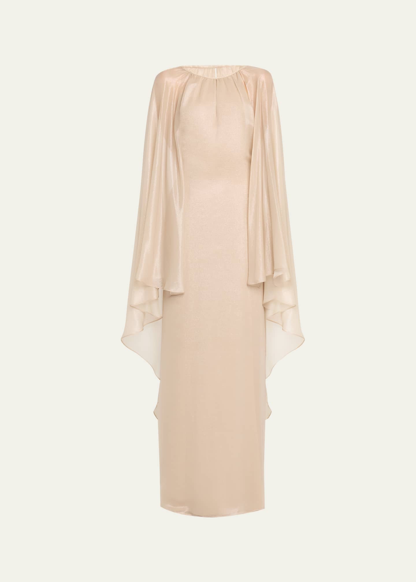 TOM FORD Wet Look Flowy Caftan Gown Image 1 of 5