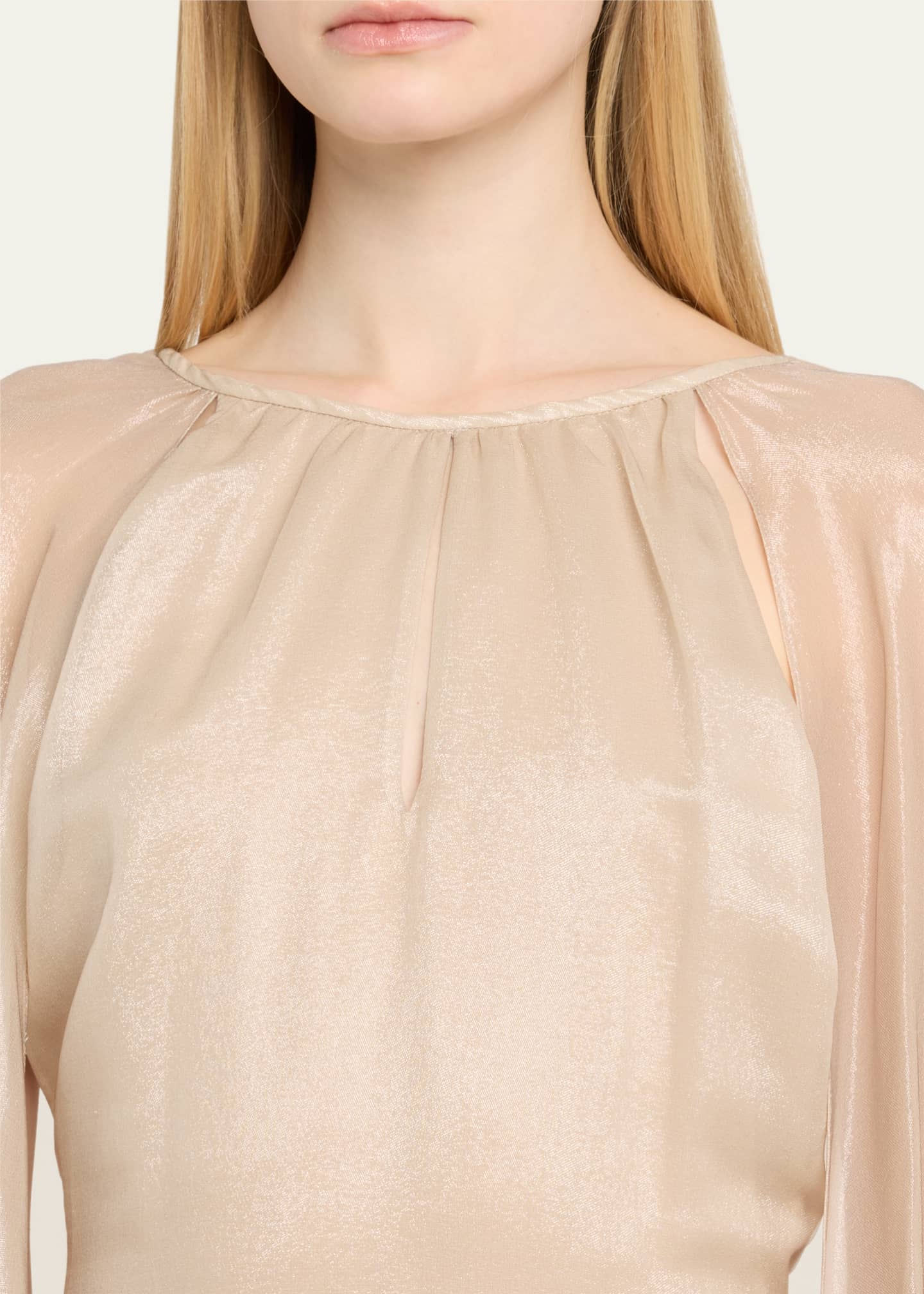 TOM FORD Wet Look Flowy Caftan Gown Image 5 of 5