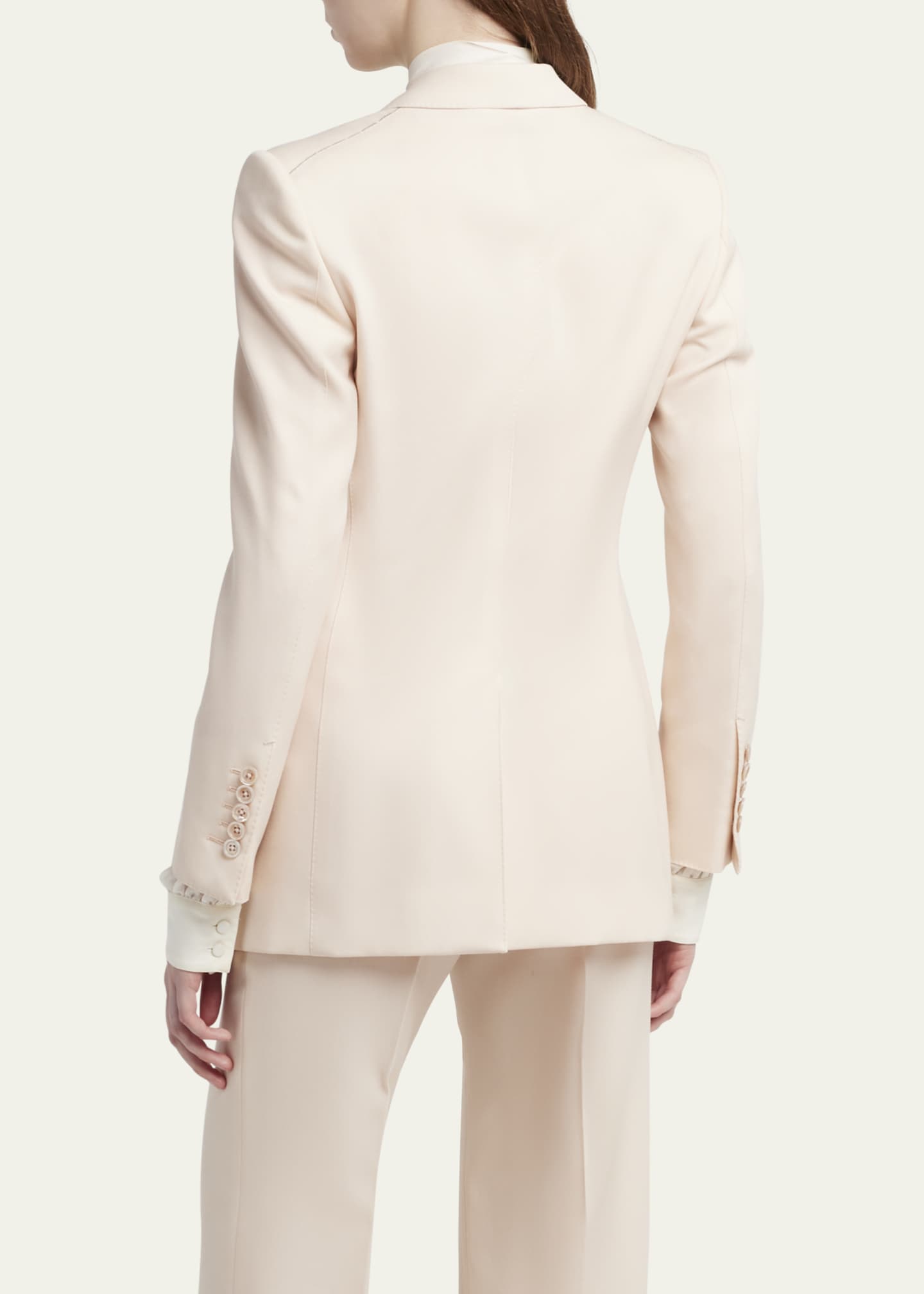 TOM FORD Single-Breasted Wool-Blend Blazer Jacket Image 3 of 5