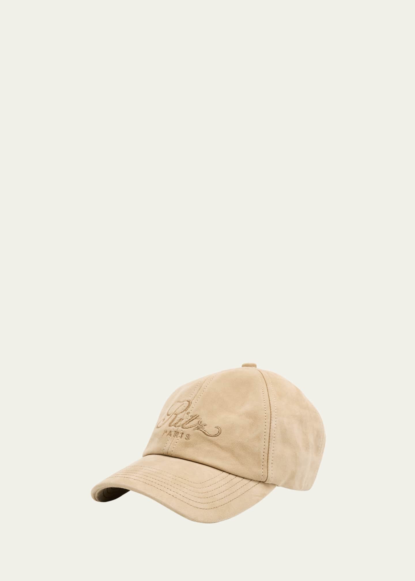 FRAME x Ritz Paris x Ritz Paris Men's Suede Baseball Hat Image 1 of 2