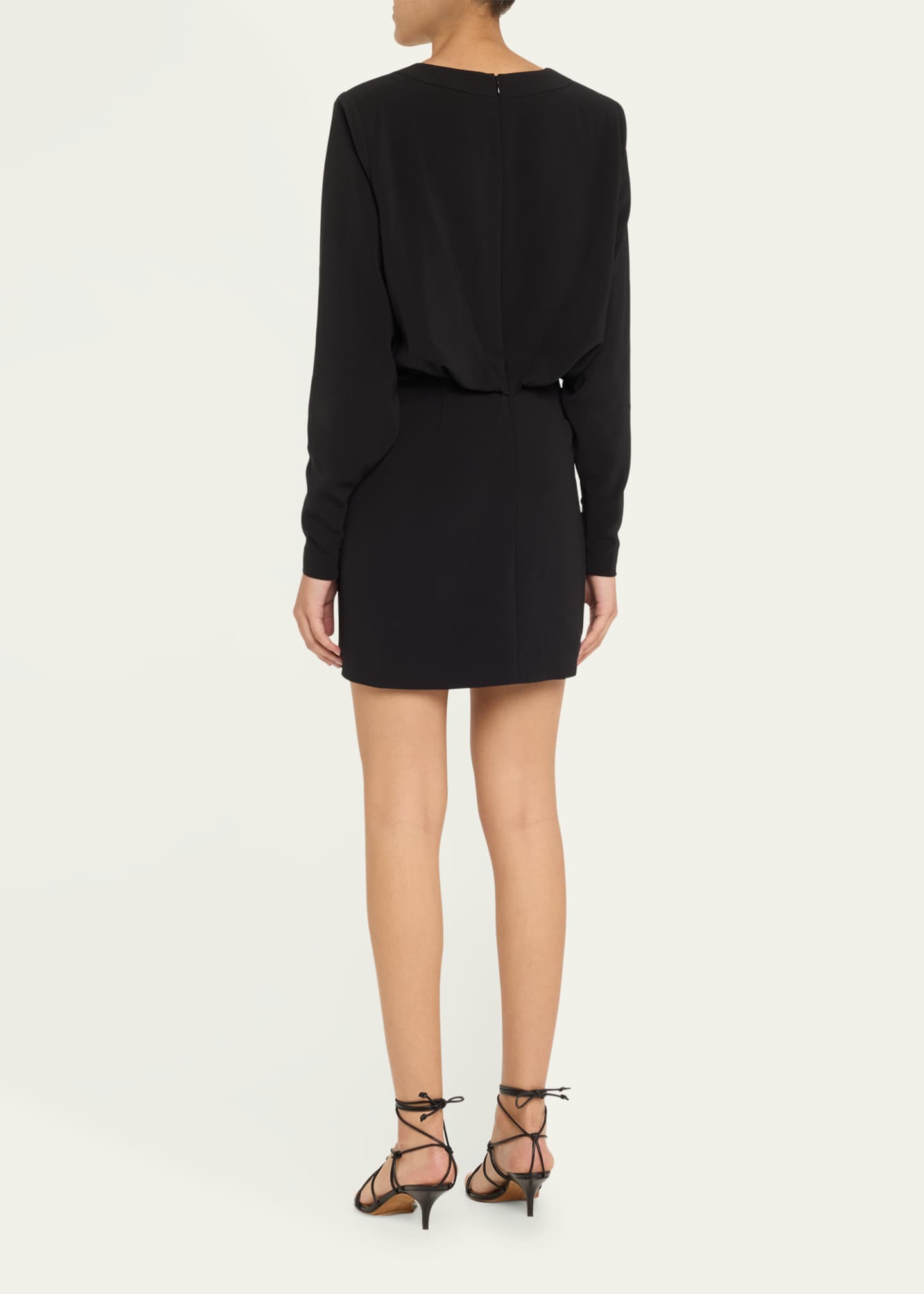 Alexis Morci Gathered Long-Sleeve Mini Dress Image 3 of 5
