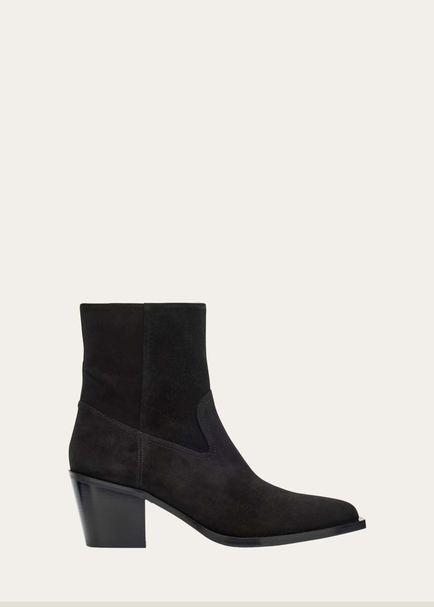 Stuart Weitzman Tate Suede Booties Image 1 of 6