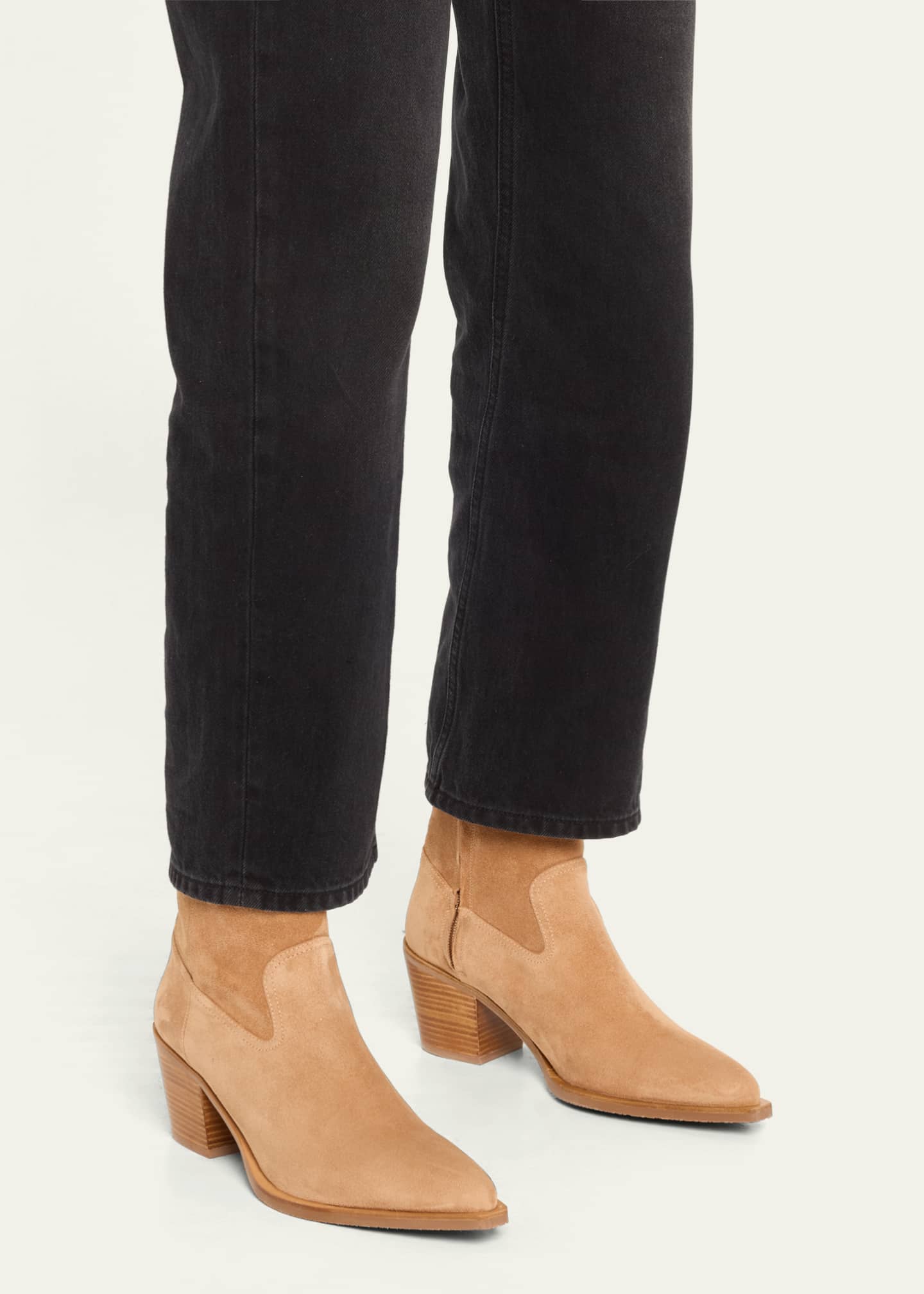 Stuart Weitzman Tate Suede Booties Image 2 of 6