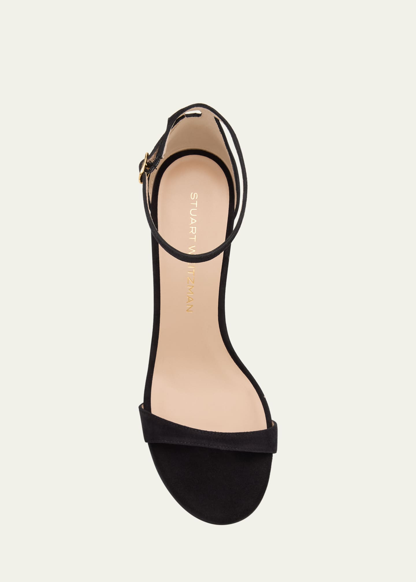 Stuart Weitzman Nudist Suede Ankle-Strap Sandals Image 5 of 6