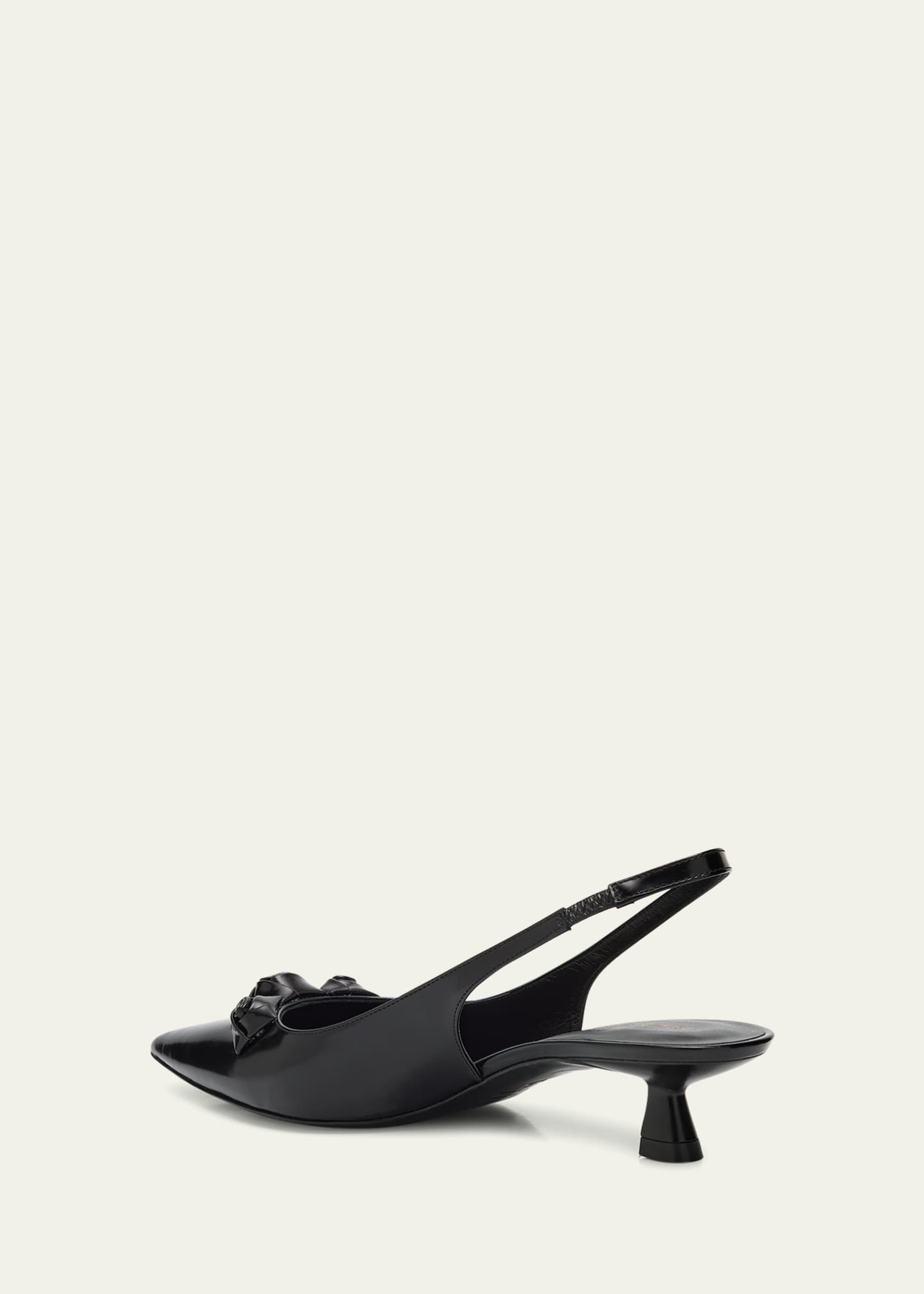 Stuart Weitzman Rosie Slingback Kitten Pumps Image 4 of 6