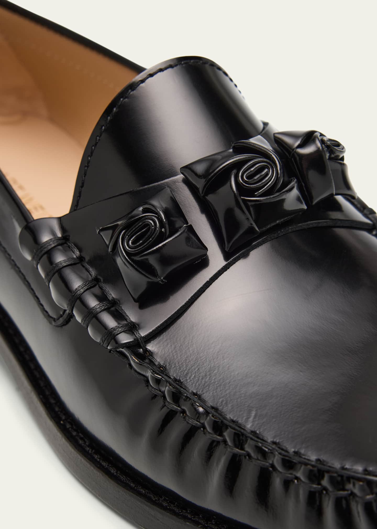 Stuart Weitzman Rosie Leather Slip-On Loafers Image 5 of 6