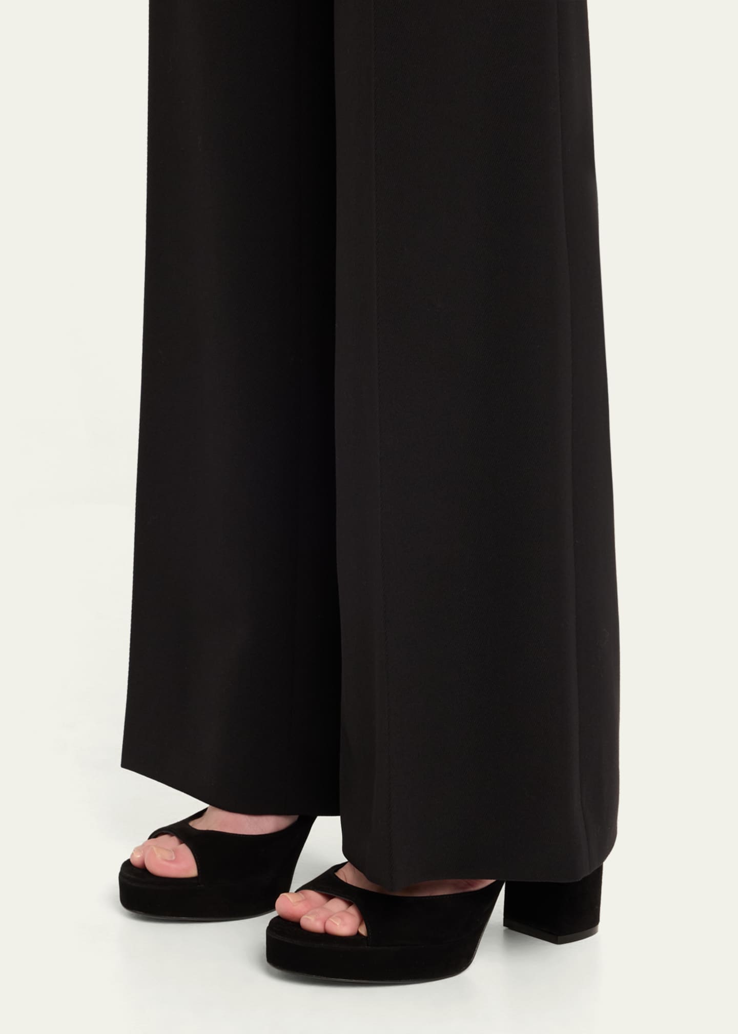 Stuart Weitzman Dayna II Suede Ankle-Strap Platform Sandals Image 2 of 6